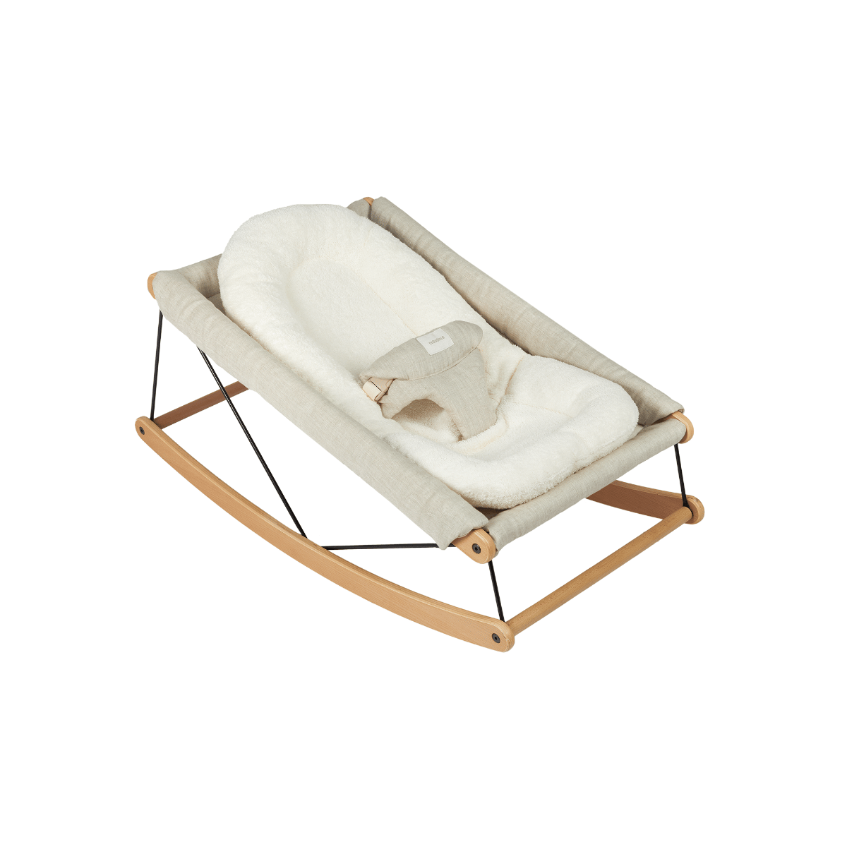 Coussin de transat GROWING GREEN en éponge de coton bio naturel, NOBODINOZ