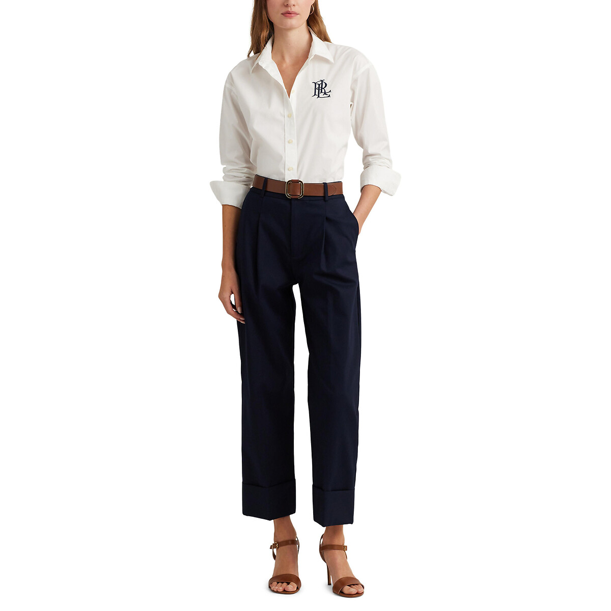 Chemise manches longues coton stretch KOTTA blanc, LAUREN RALPH LAUREN
