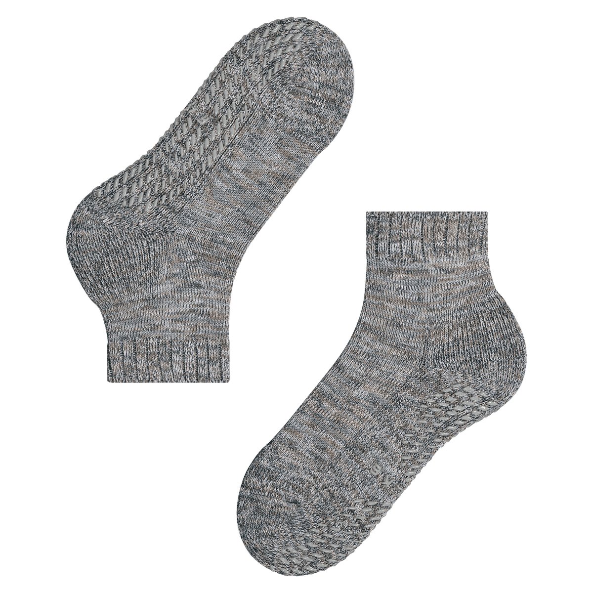 Chaussettes à picots Cotton Grip argent, FALKE