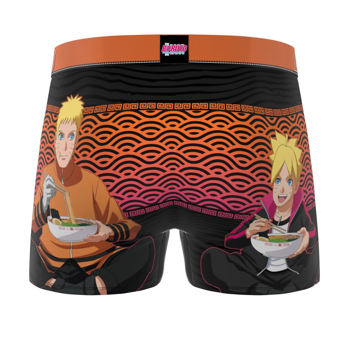 Lot De 3 Boxers Boruto noir/orange/gris, FREEGUN