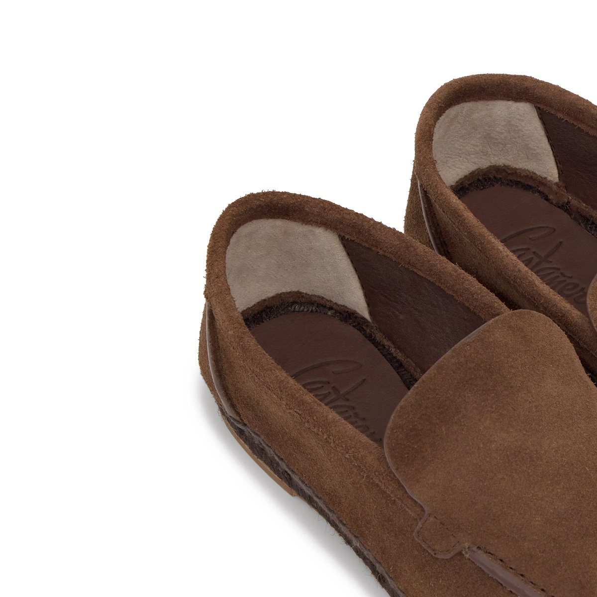 Espadrille mocassin en cuir NEALS PLATFORM choco, CASTANER
