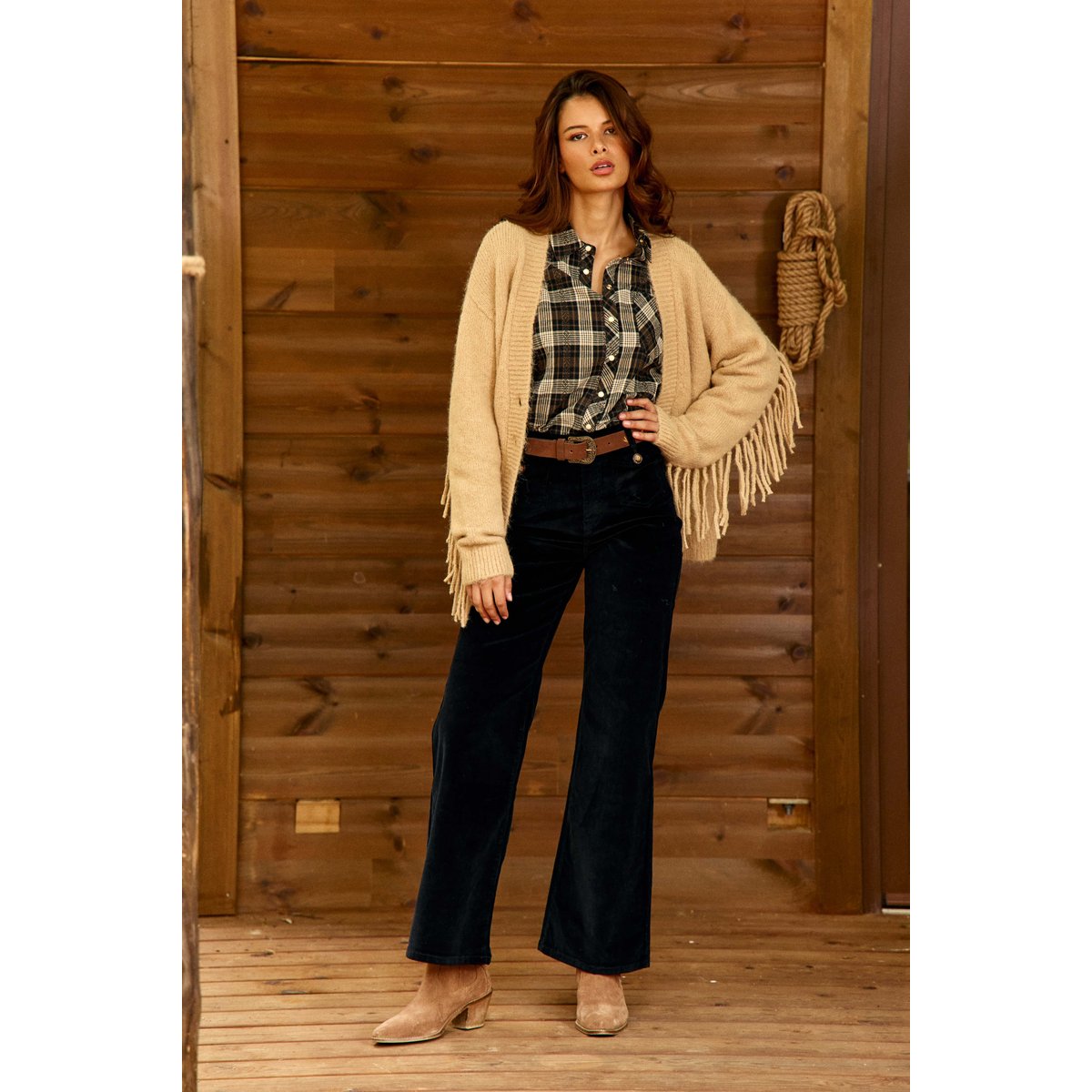 GILET uni MERY 15-camel, LA PETITE ETOILE