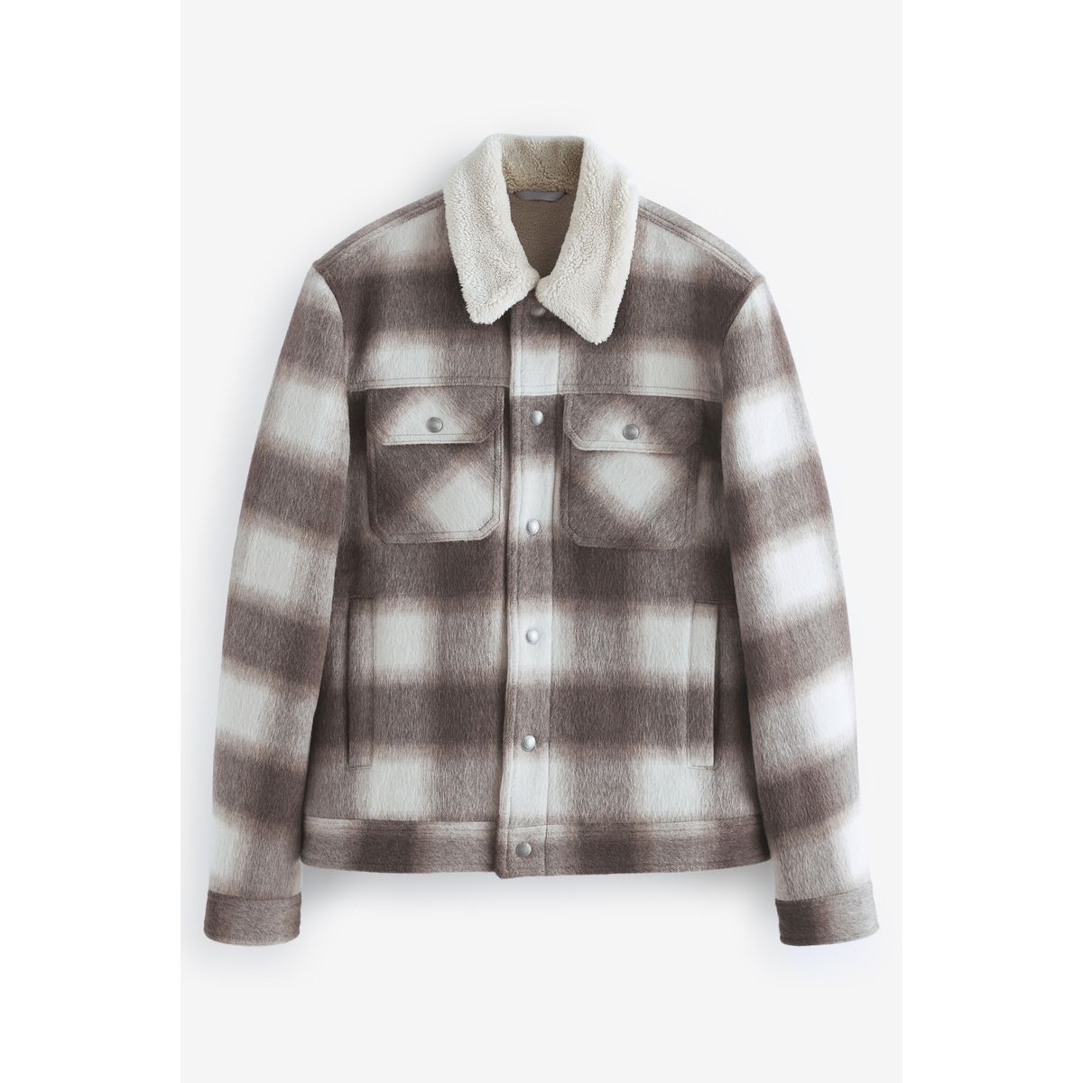 Veste aux carreaux camionneur naturel, NEXT