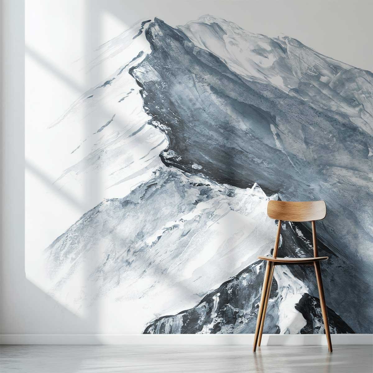 Papier peint un air de montagne gris, HEXOA