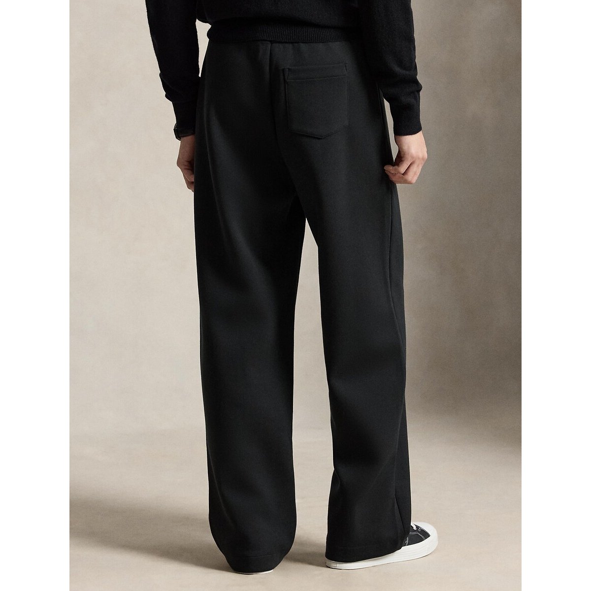Pantalon large, taille élastiquée noir, POLO RALPH LAUREN