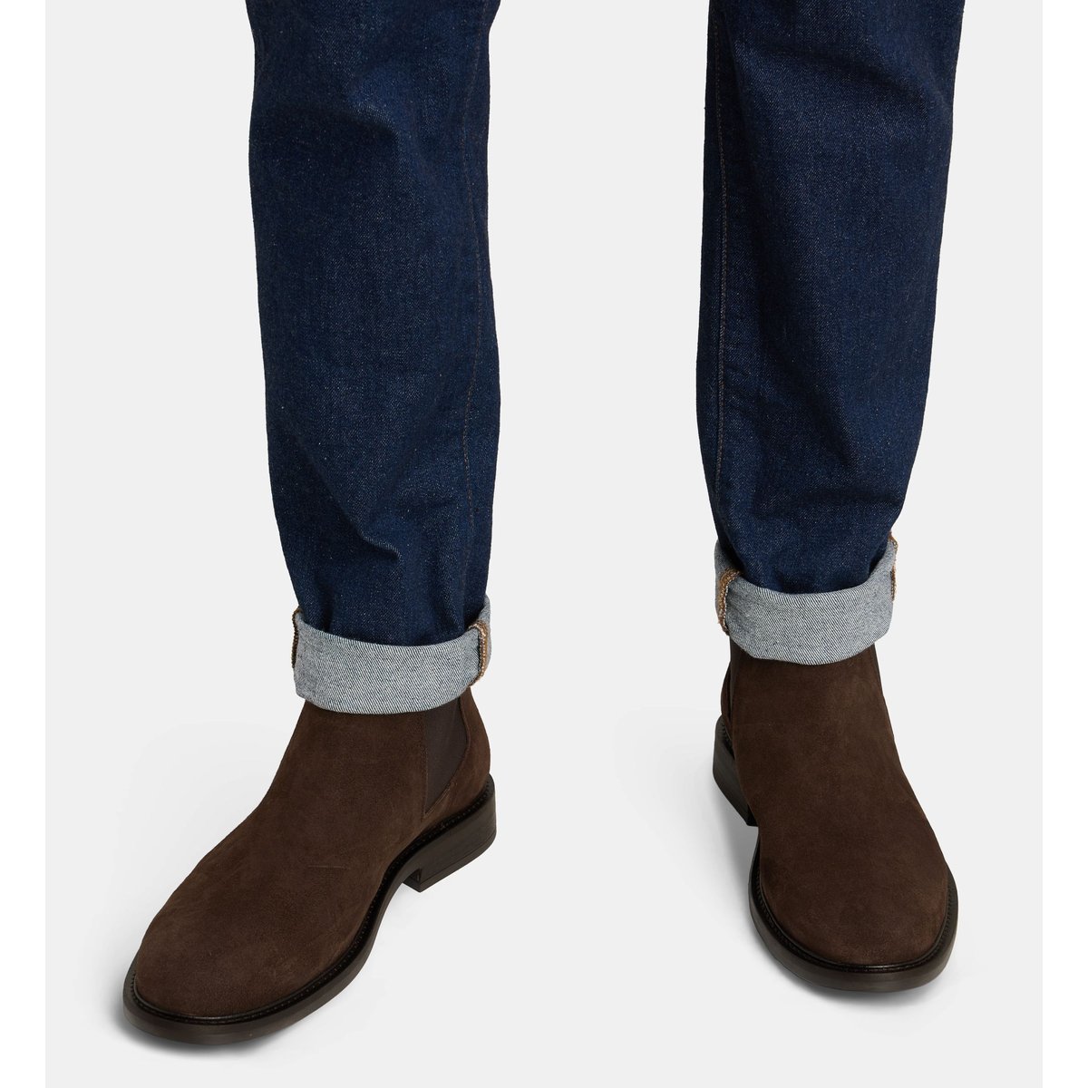 Boots chelsea orphée cuir marron, COMPTOIR GL