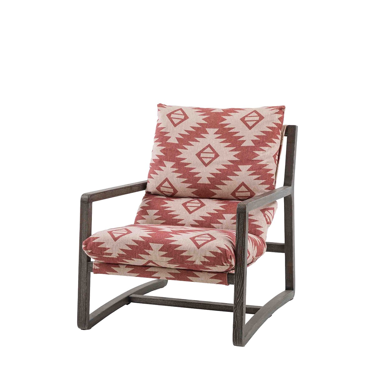 Beverly Ash Wood Lounge Chair multi-coloured red, ÉDITÉ