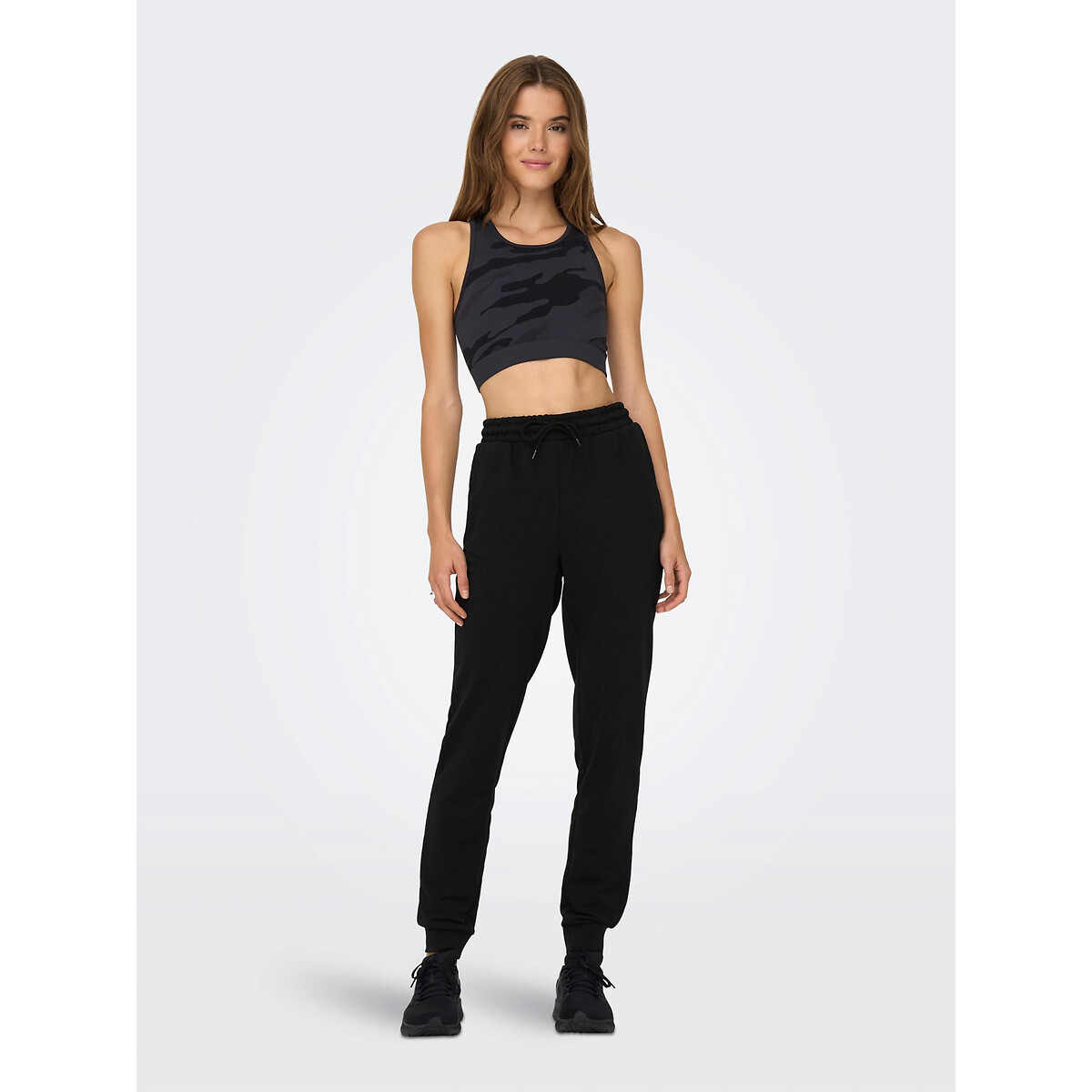 Calças de desporto Melina slim Cuff pant preto , ONLY PLAY
