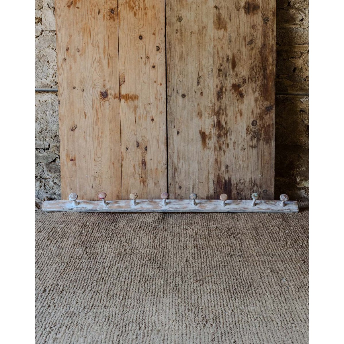 Porte-manteau en bois coloré Max N°326 - Bon état blanc, DEBONGOUT