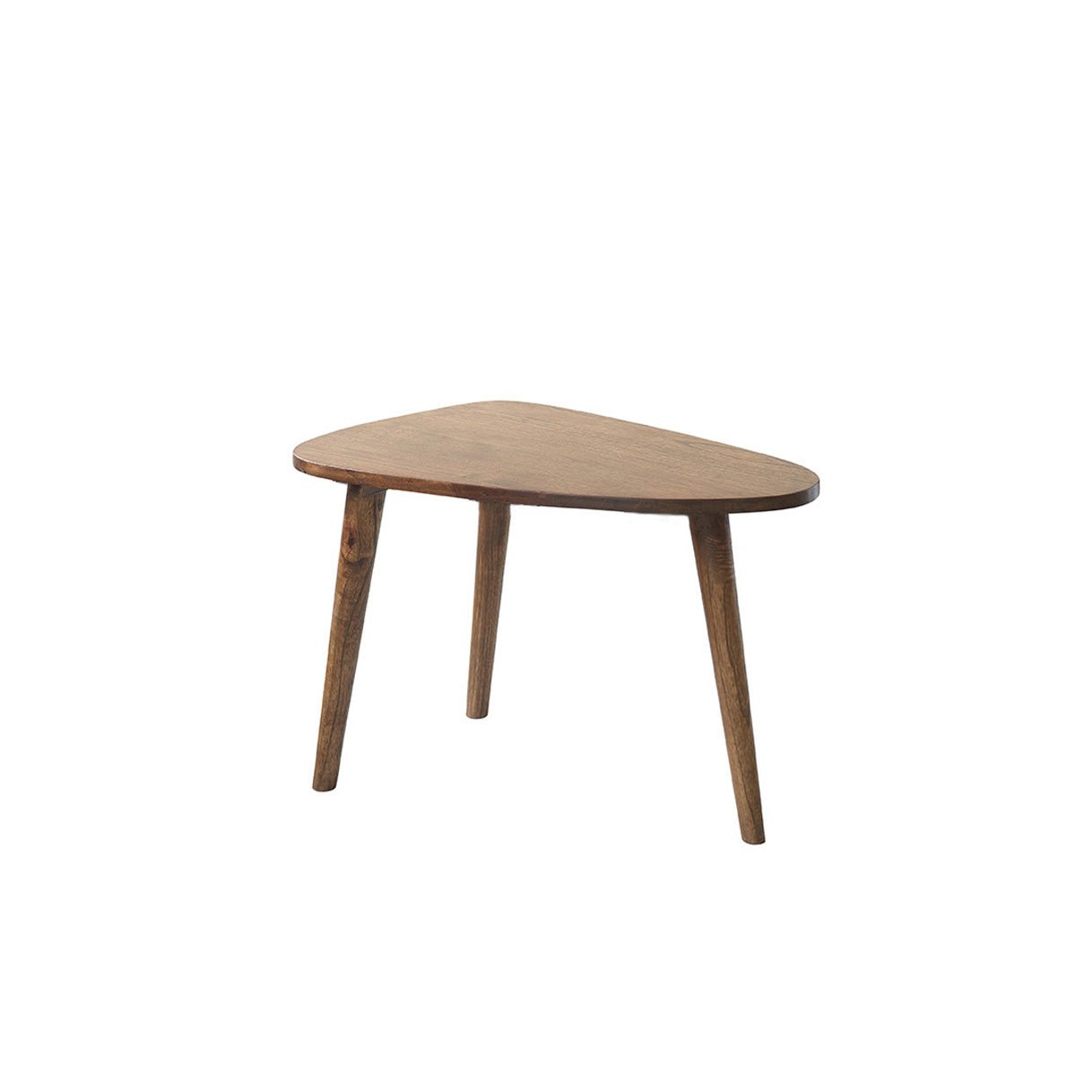 Table basse en bois massif finition noyer 62 cm BRUNE marron, BERAH GETAH