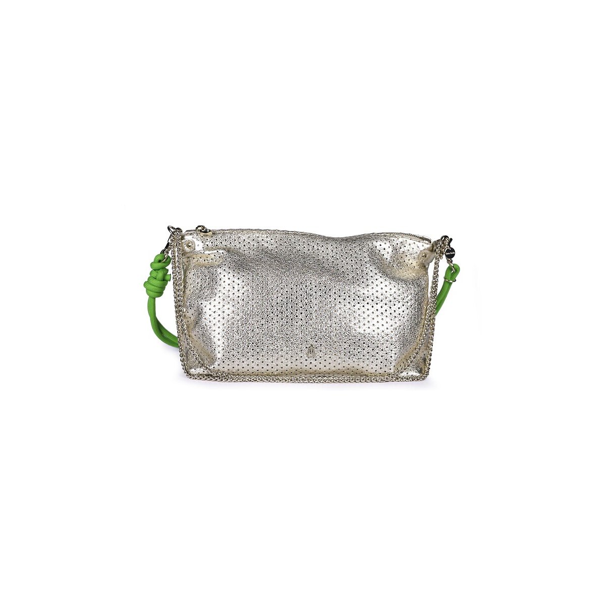 Sac pochette en cuir perforé, MALLOW or, CRAIE STUDIO
