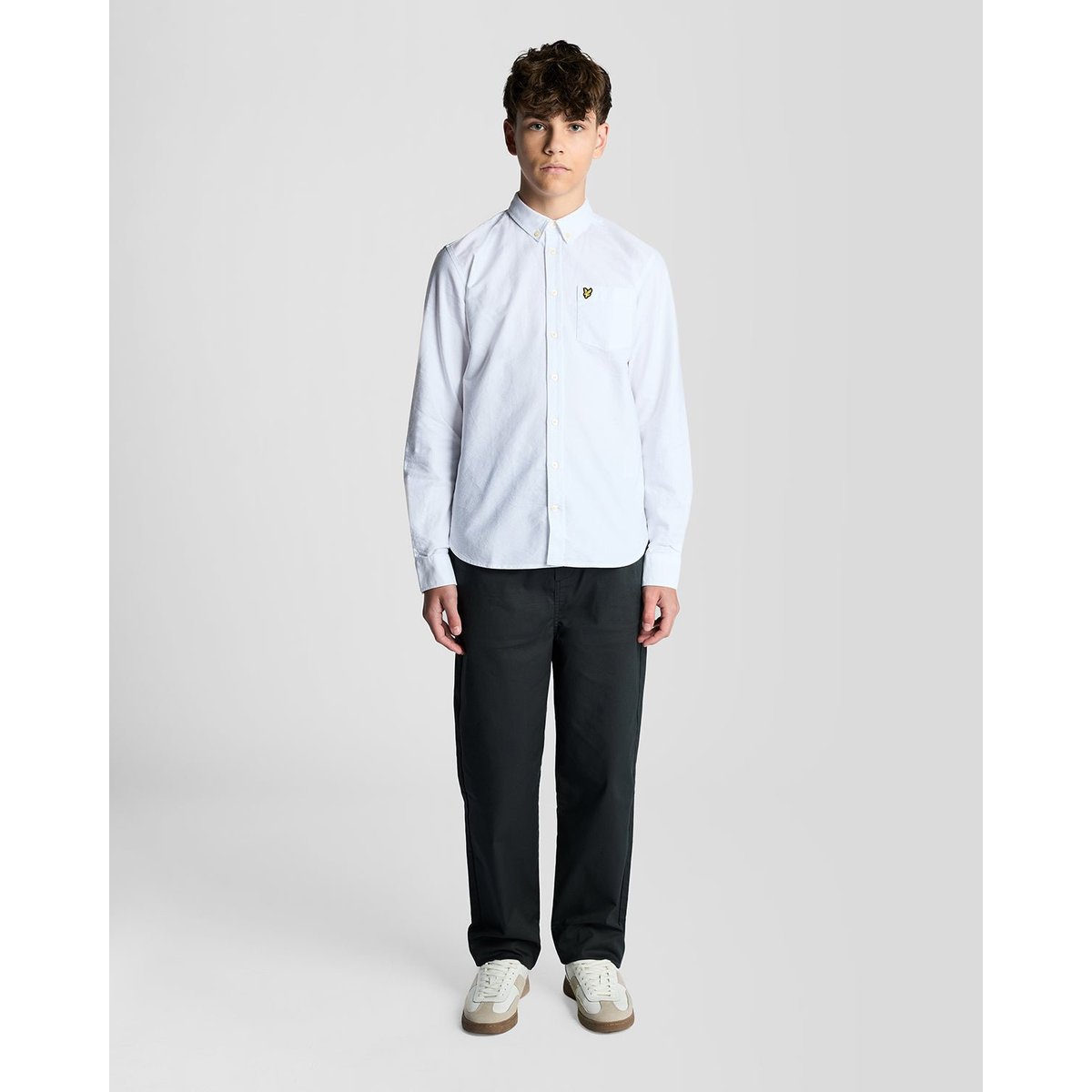 Chemise Oxford en coton boutonné blanc, LYLE & SCOTT