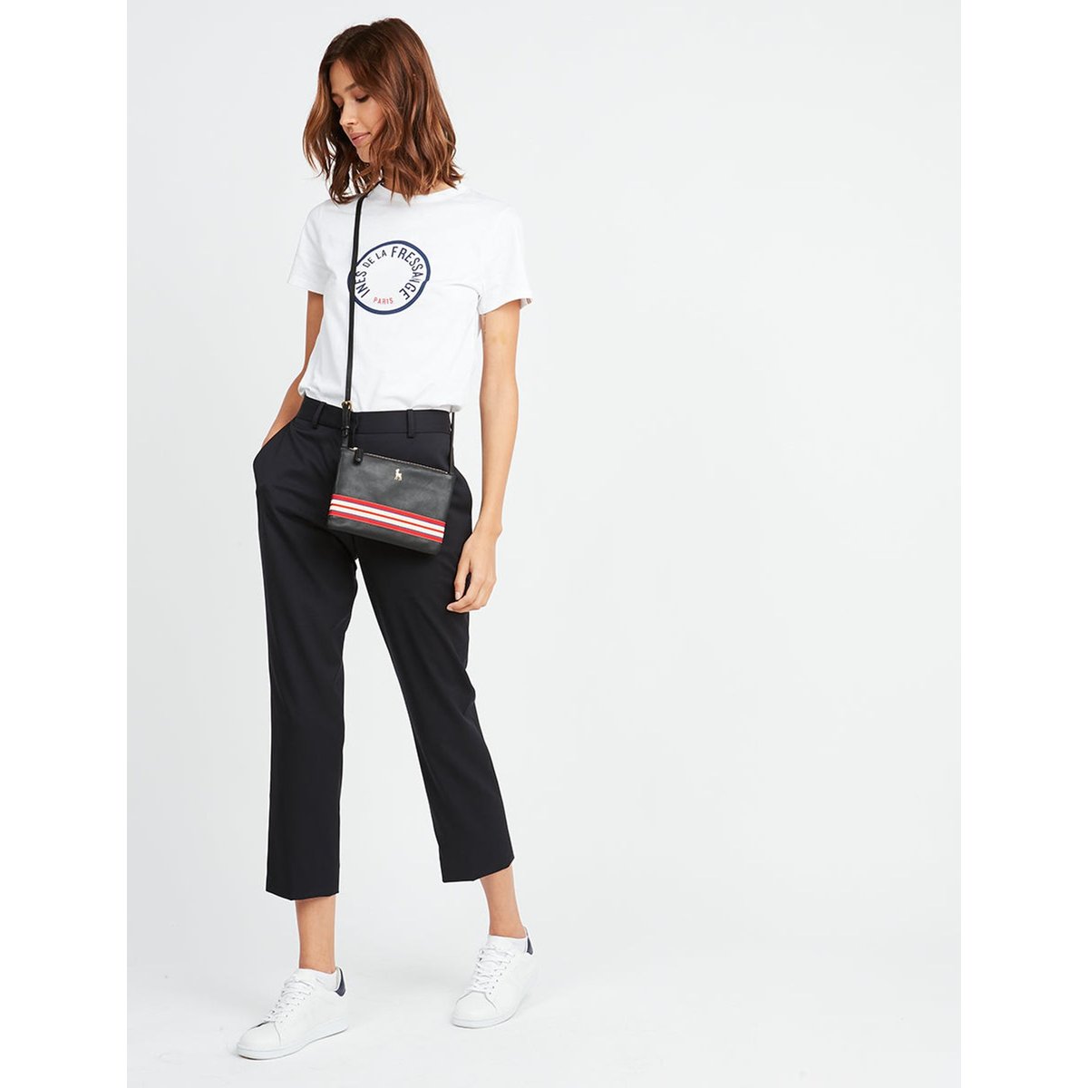 Pochette le parisien noir, INES DE LA FRESSANGE PARIS