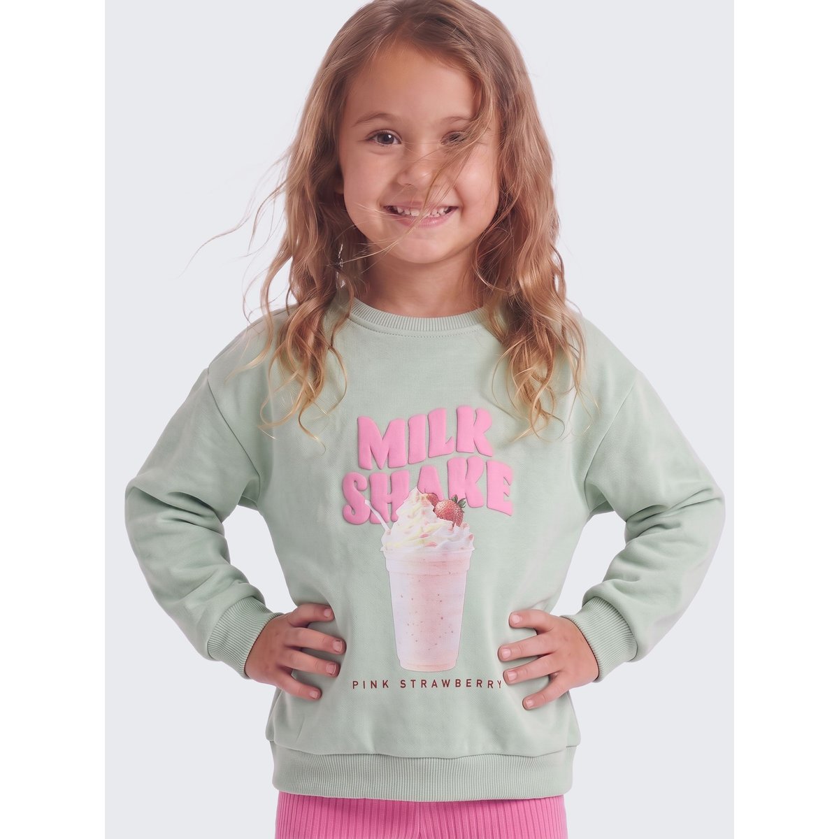 Sweat-Shirt aqua foam, KIDS ONLY