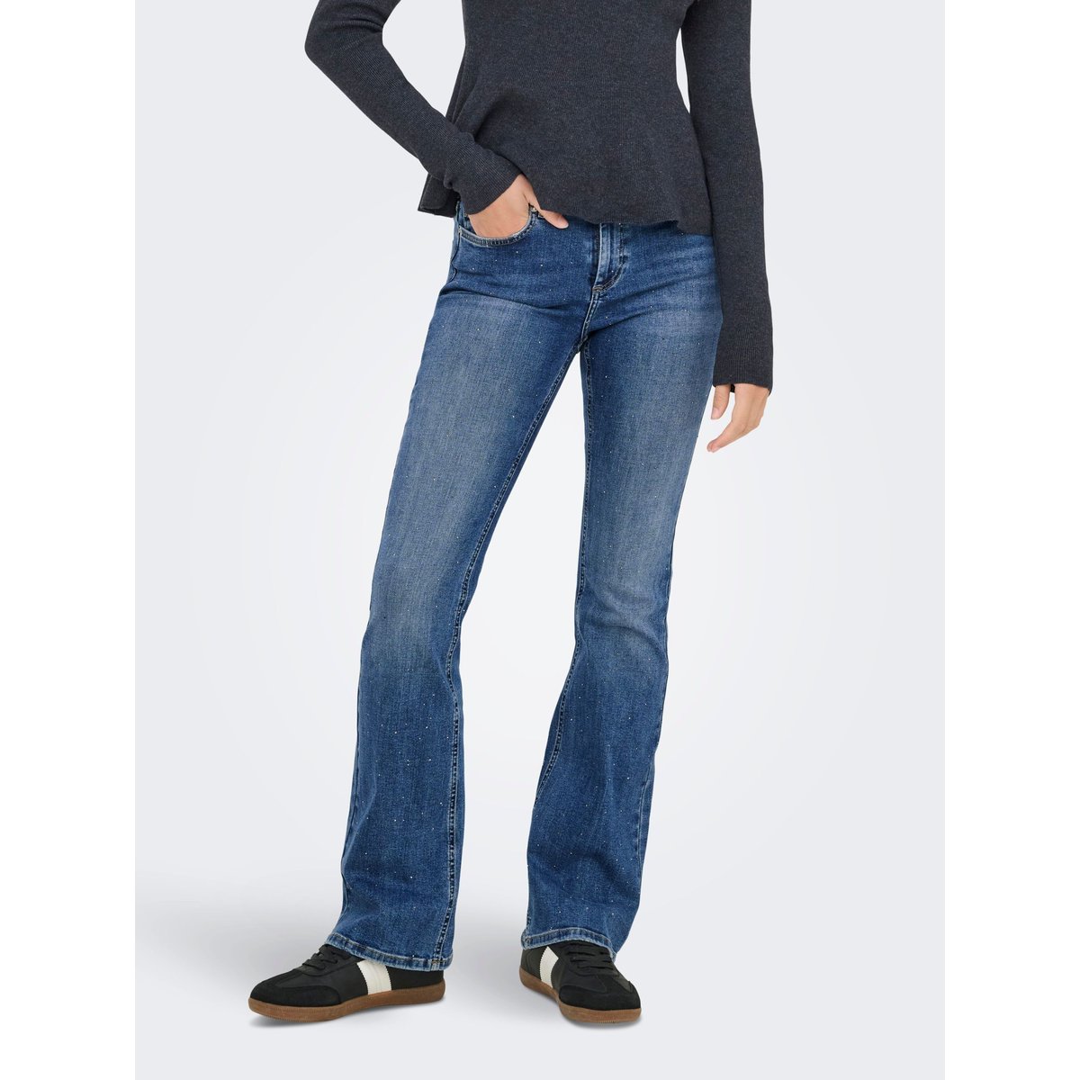 Jean Flared medium blue denim, ONLY