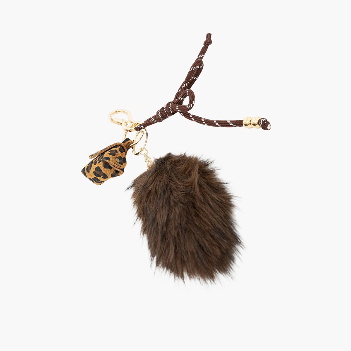 Bijoux de sac petit sac léopard marron, BALABOOSTE