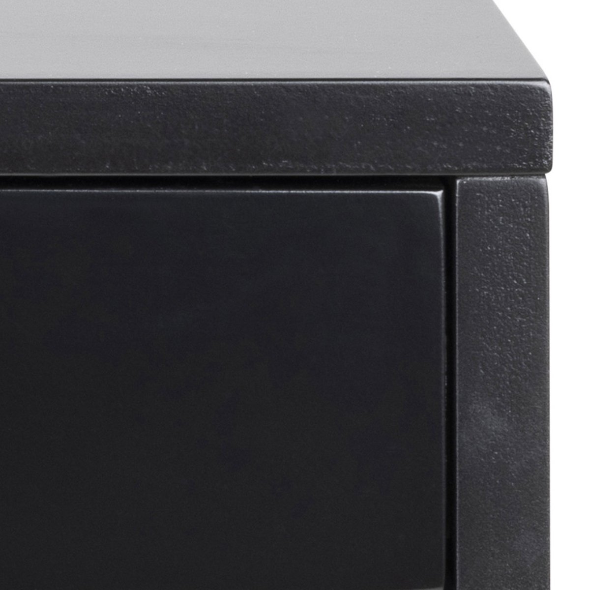Table de chevet murale 1 niche, 1 tiroir en bois- MANO noir, DRAWER