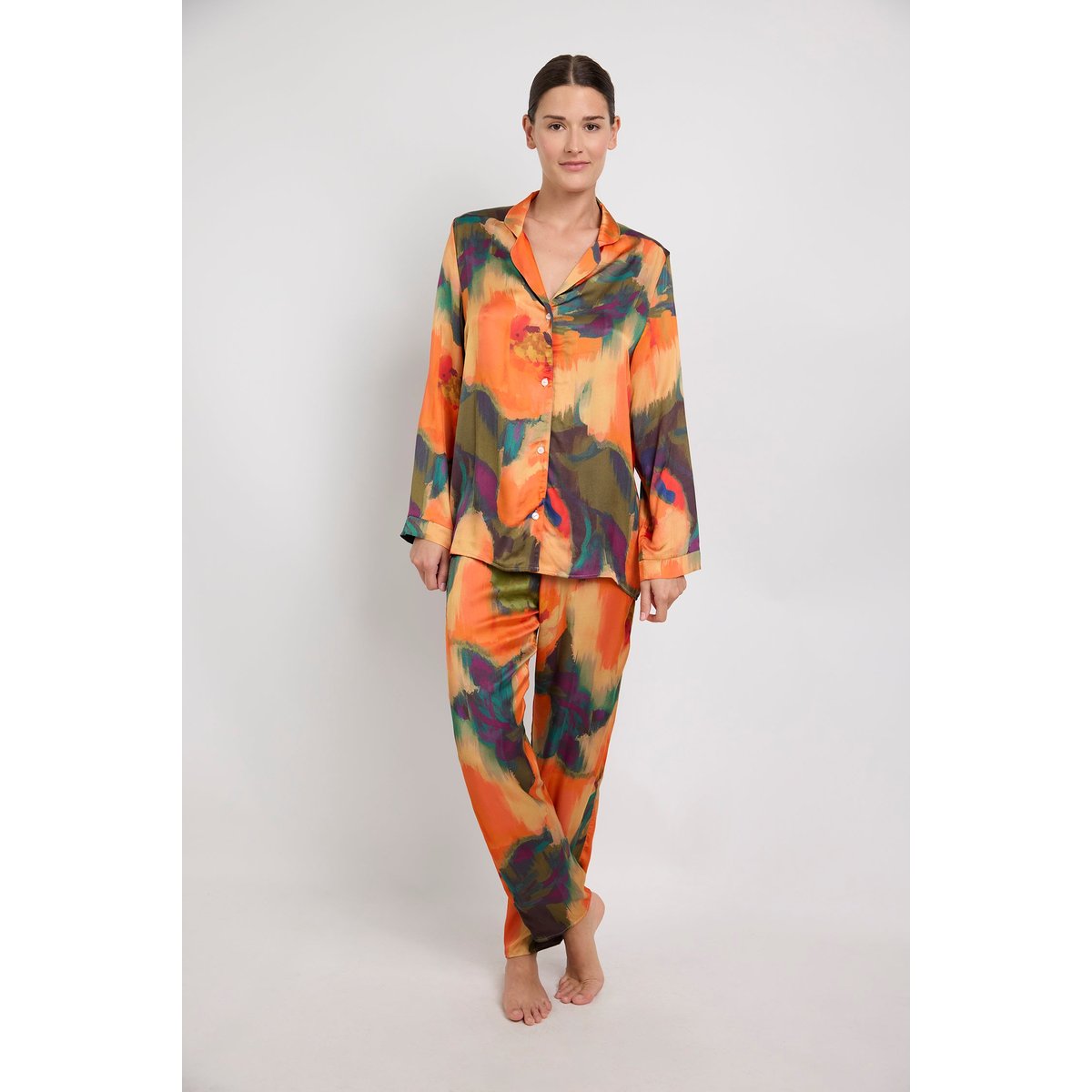 Chemise en viscose imprimée PARADISE gypsy garden, MAISON LEJABY