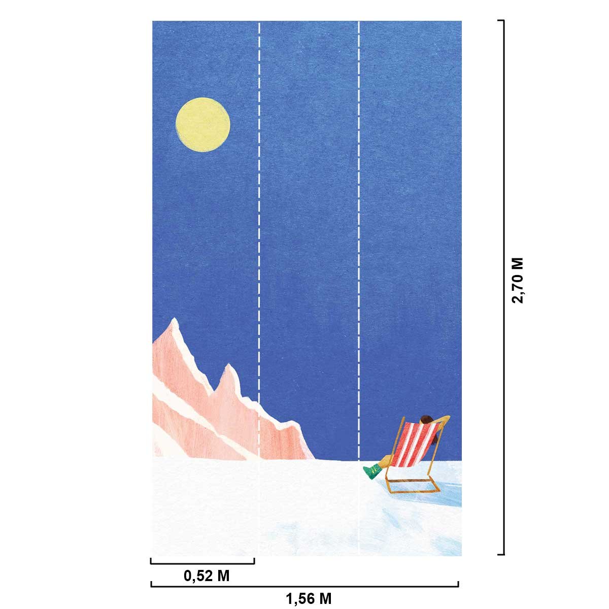 Papier peint chill au sommet intissé, HEXOA