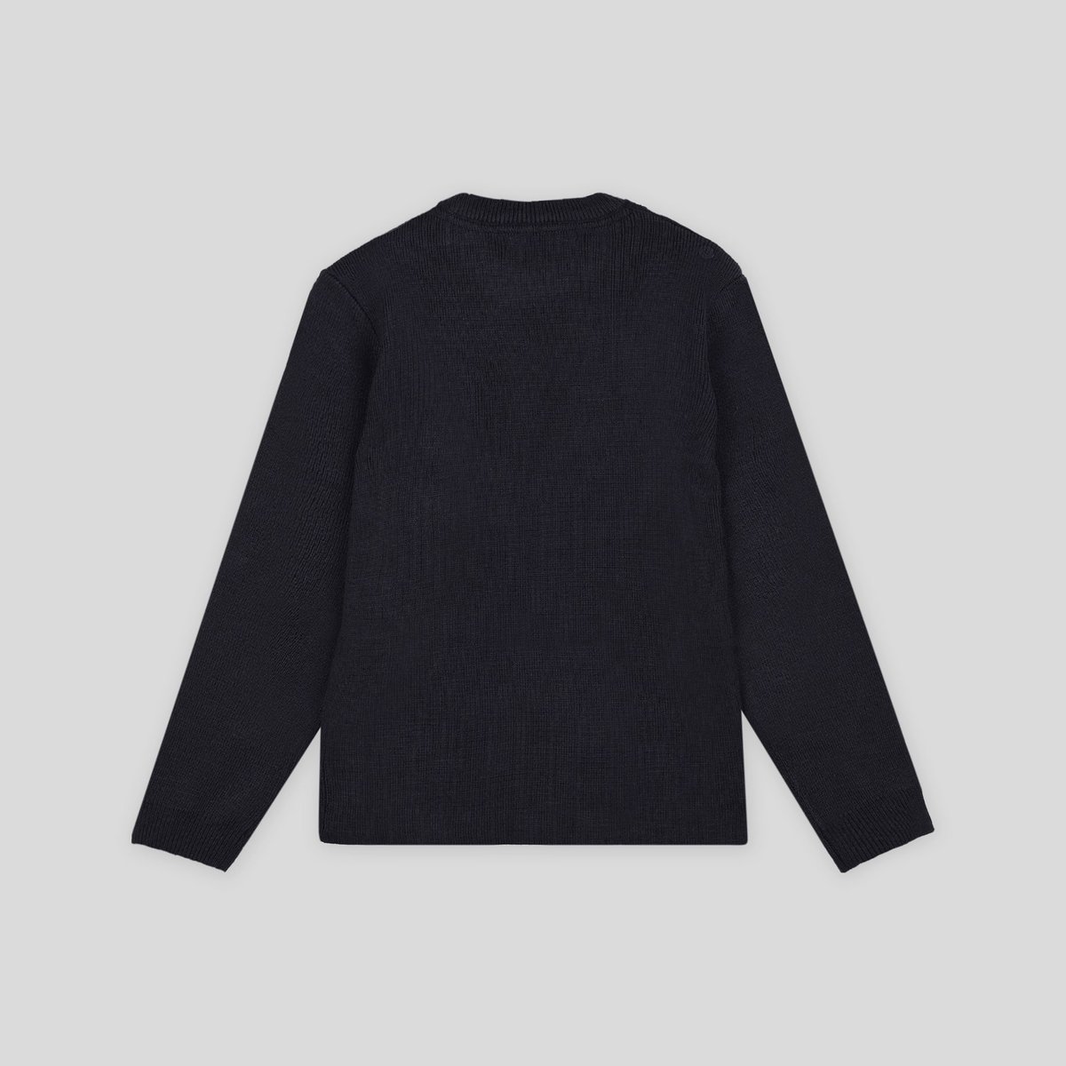 Pull uni col rond avec boutons sur l'épaule, Oeko-Tex marine, MONOPRIX KIDS