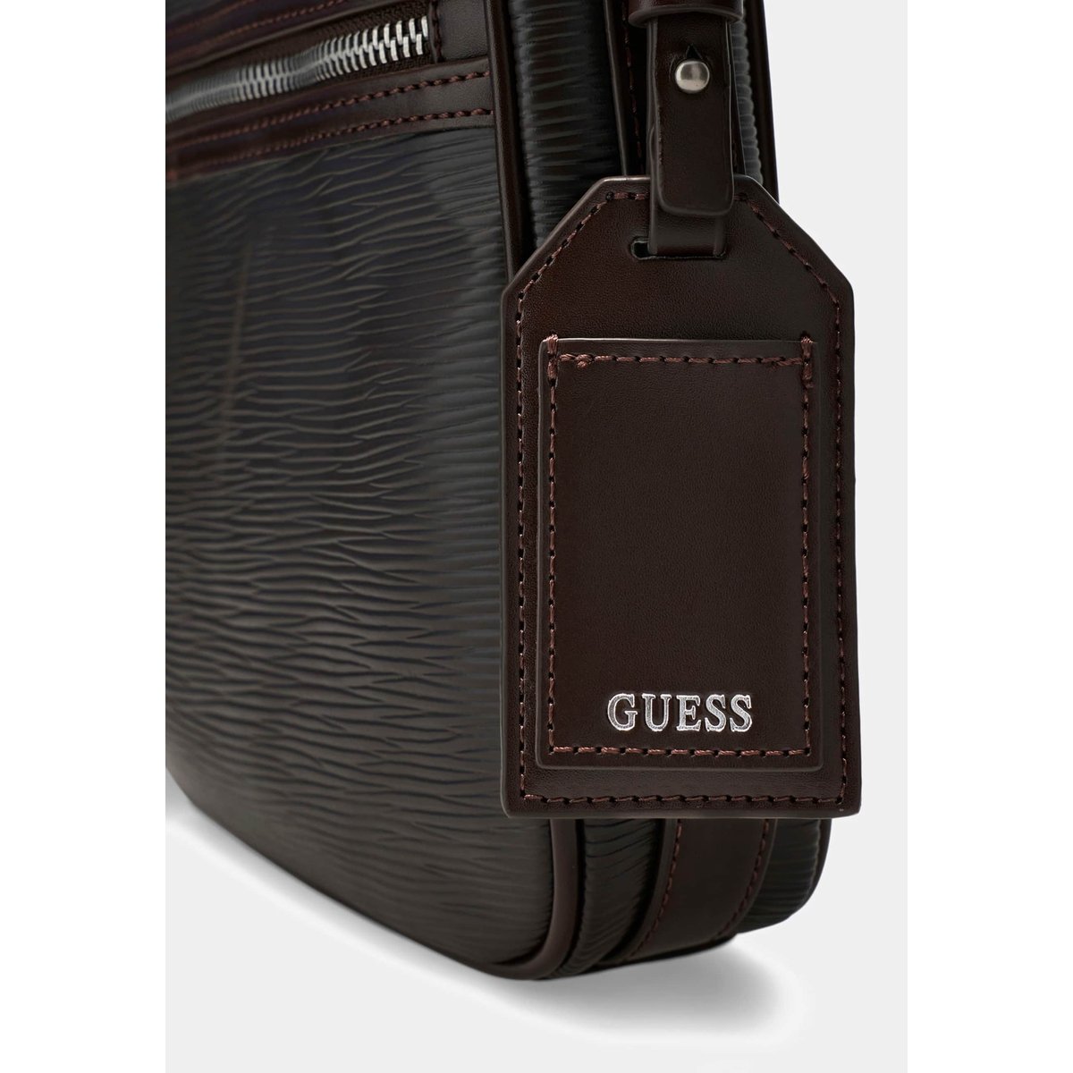 Sac Milano Mini Crossbody marron foncé, GUESS