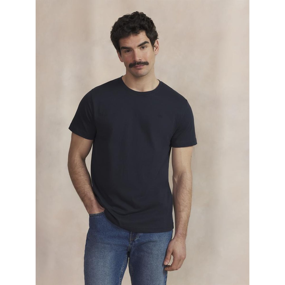 T-shirt manches courtes PIERETEE marine, TBS