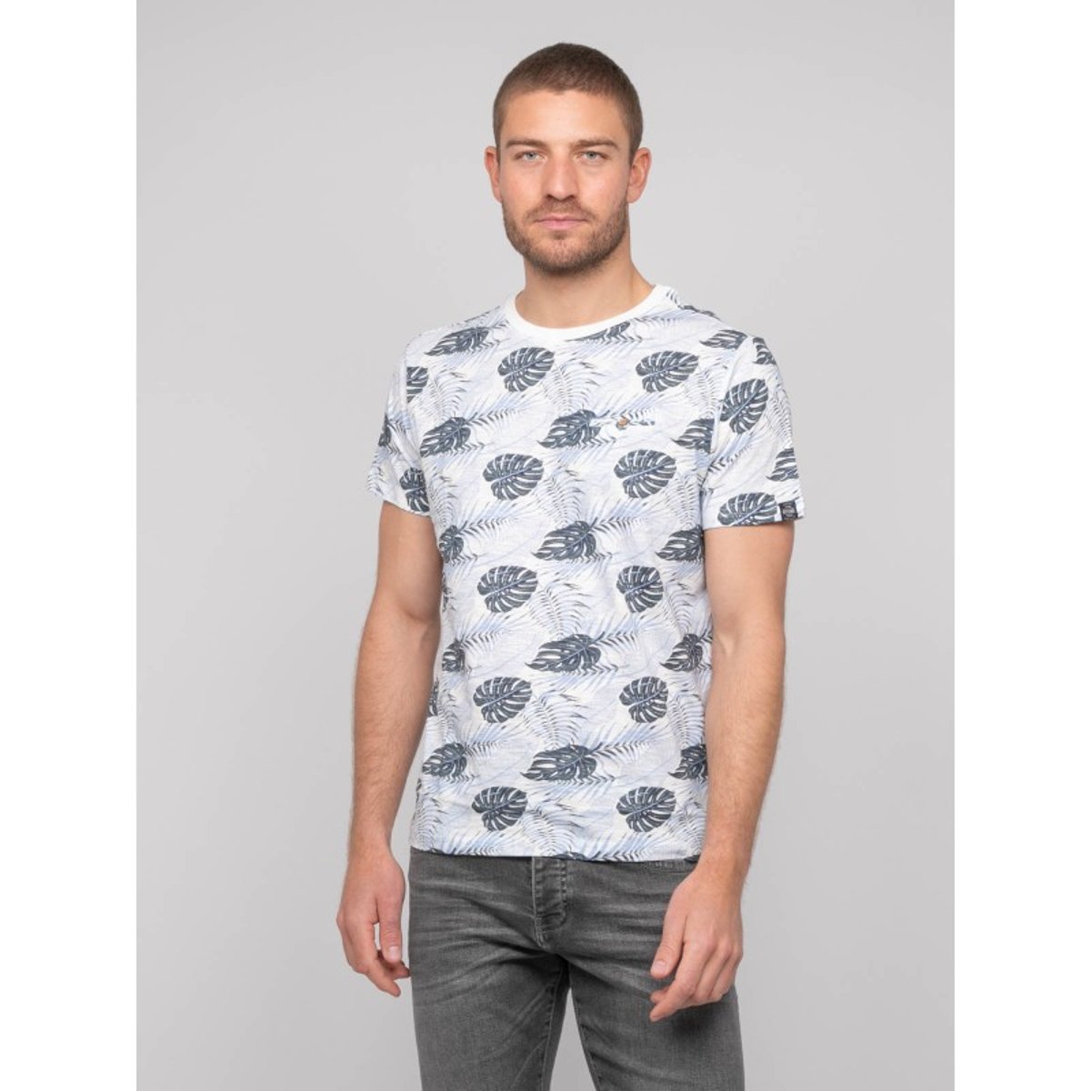 T-shirt Coton Motifs Narotiness bleu, RITCHIE