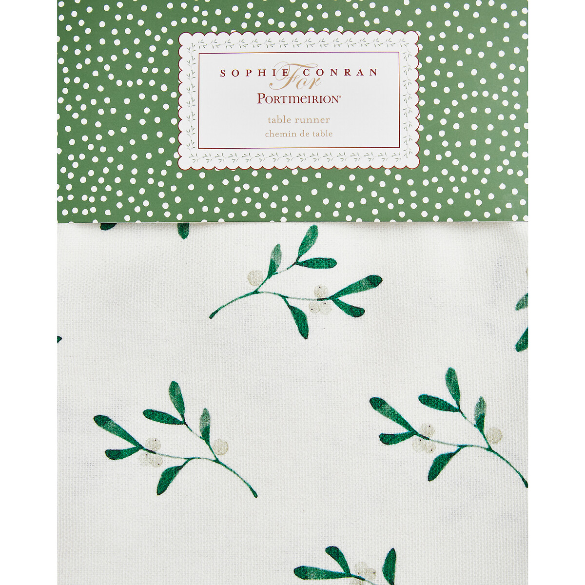 Mistletoe Table Runner - 40x250cm white, SOPHIE CONRAN FOR PORTMEIRION