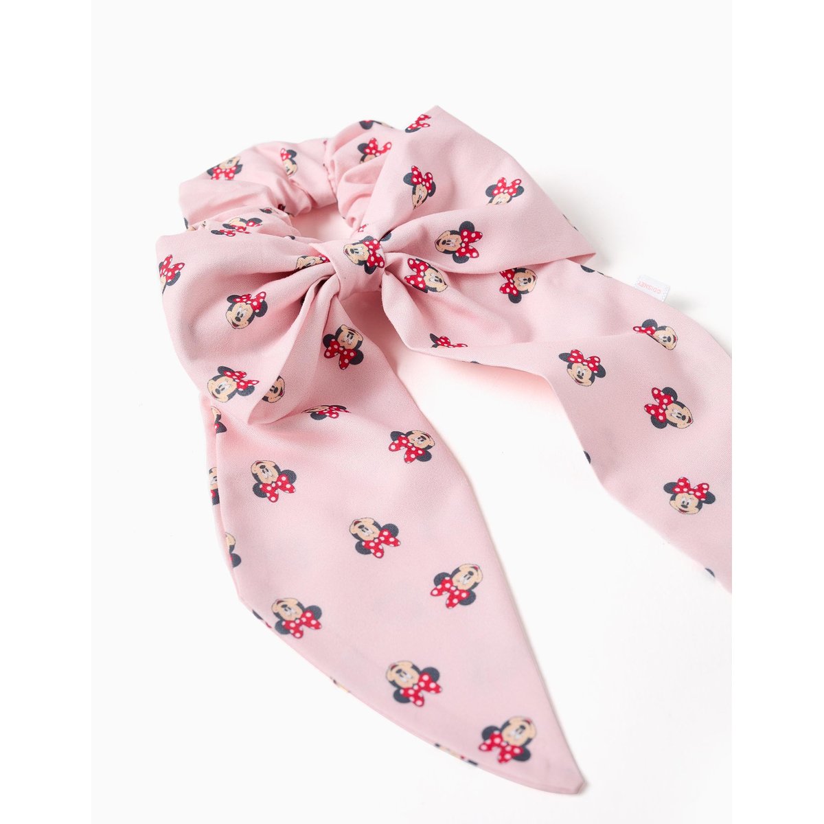 Chouchou avec nœud et motif Minnie rose clair, ZIPPY