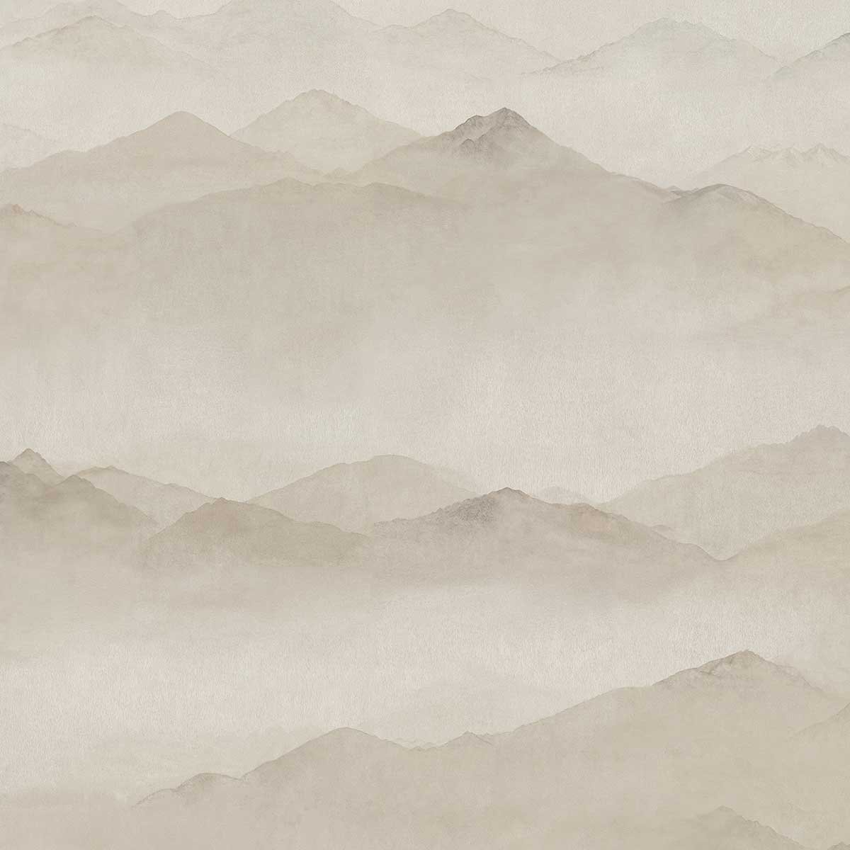 Papier peint Brume des Cimes beige, HEXOA