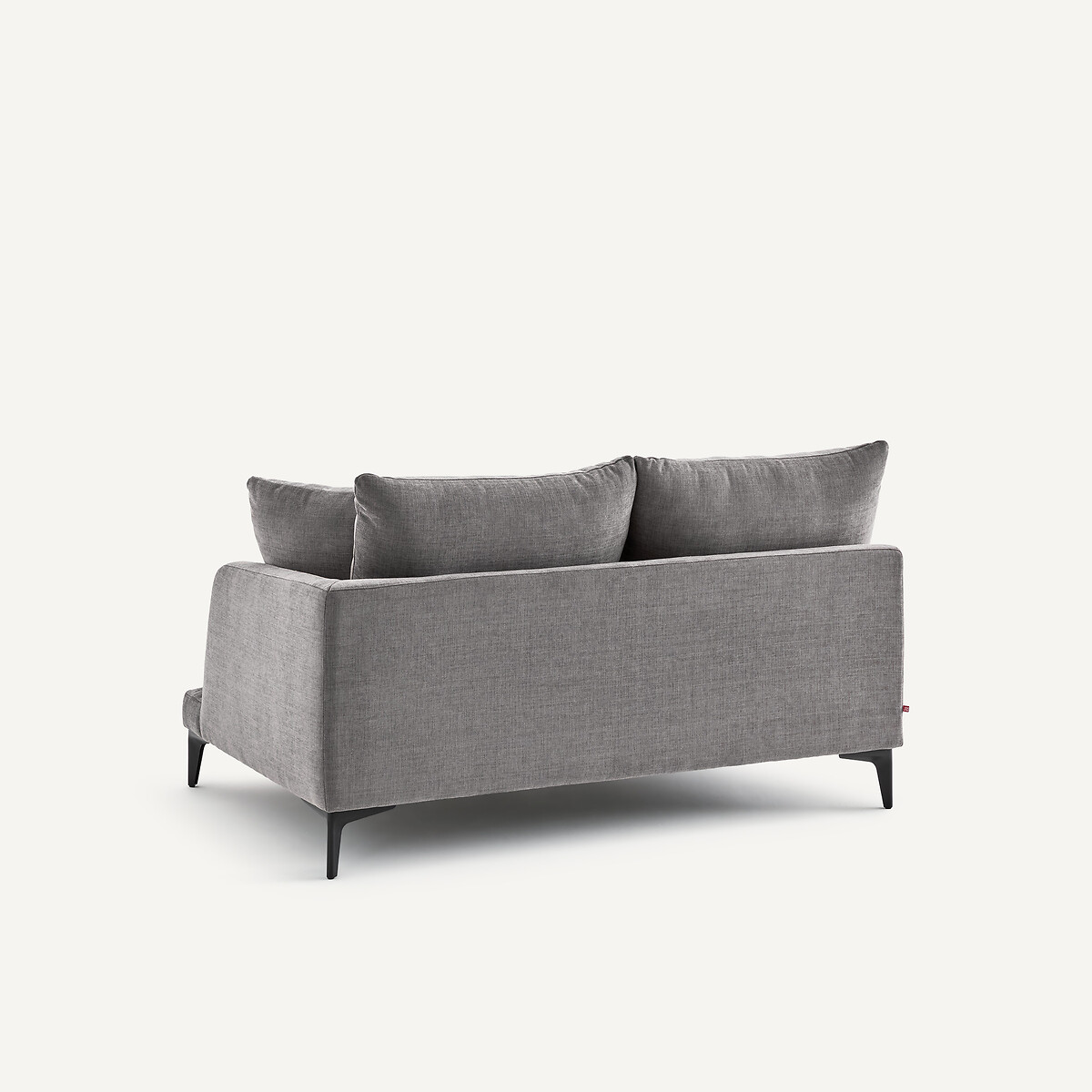Demi-canapé 2 places en polyester et coton, MODERNISTE gris stone, EMMANUEL GALLINA X AM.PM
