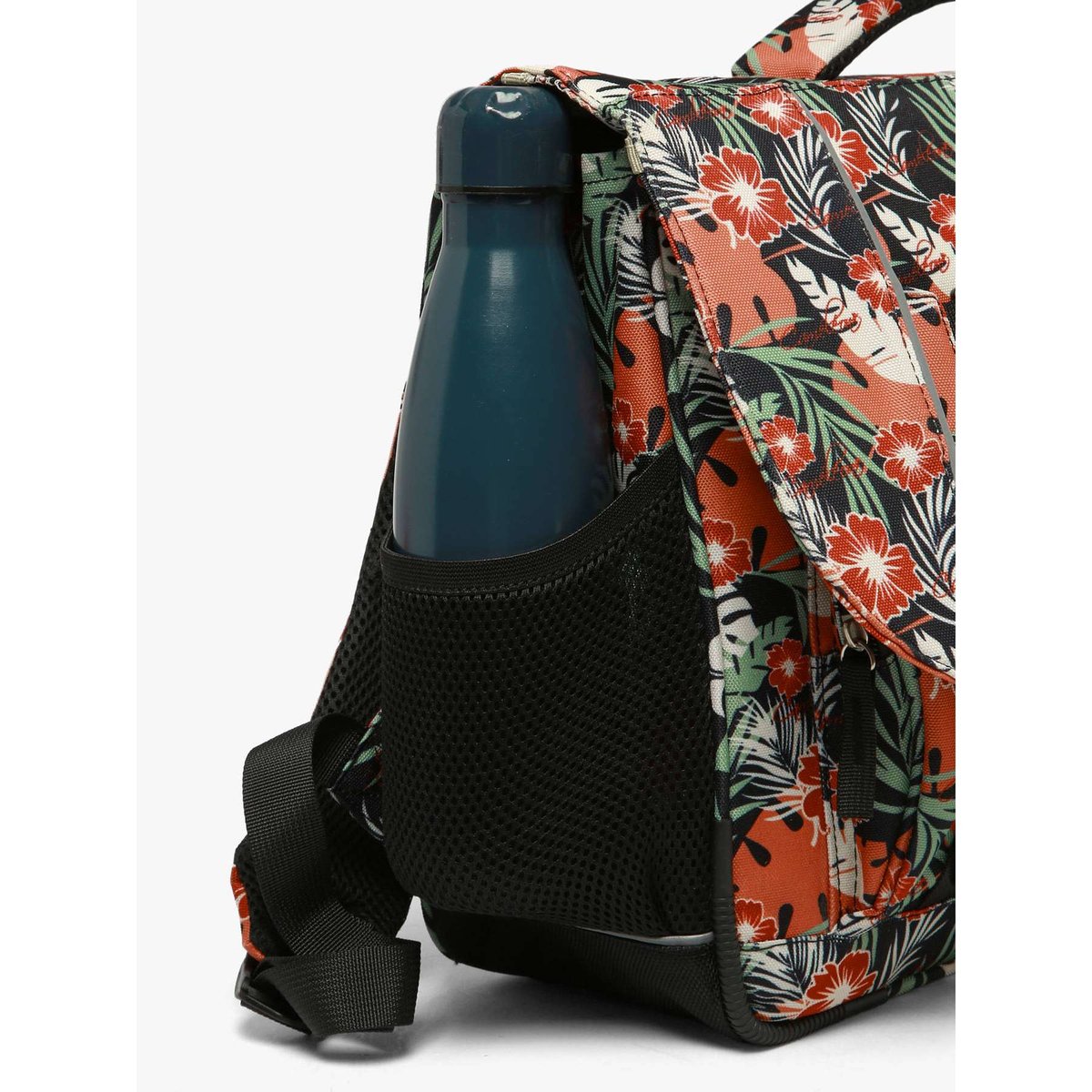 Cartable 2 compartiments coral hibiscus, CAMELEON