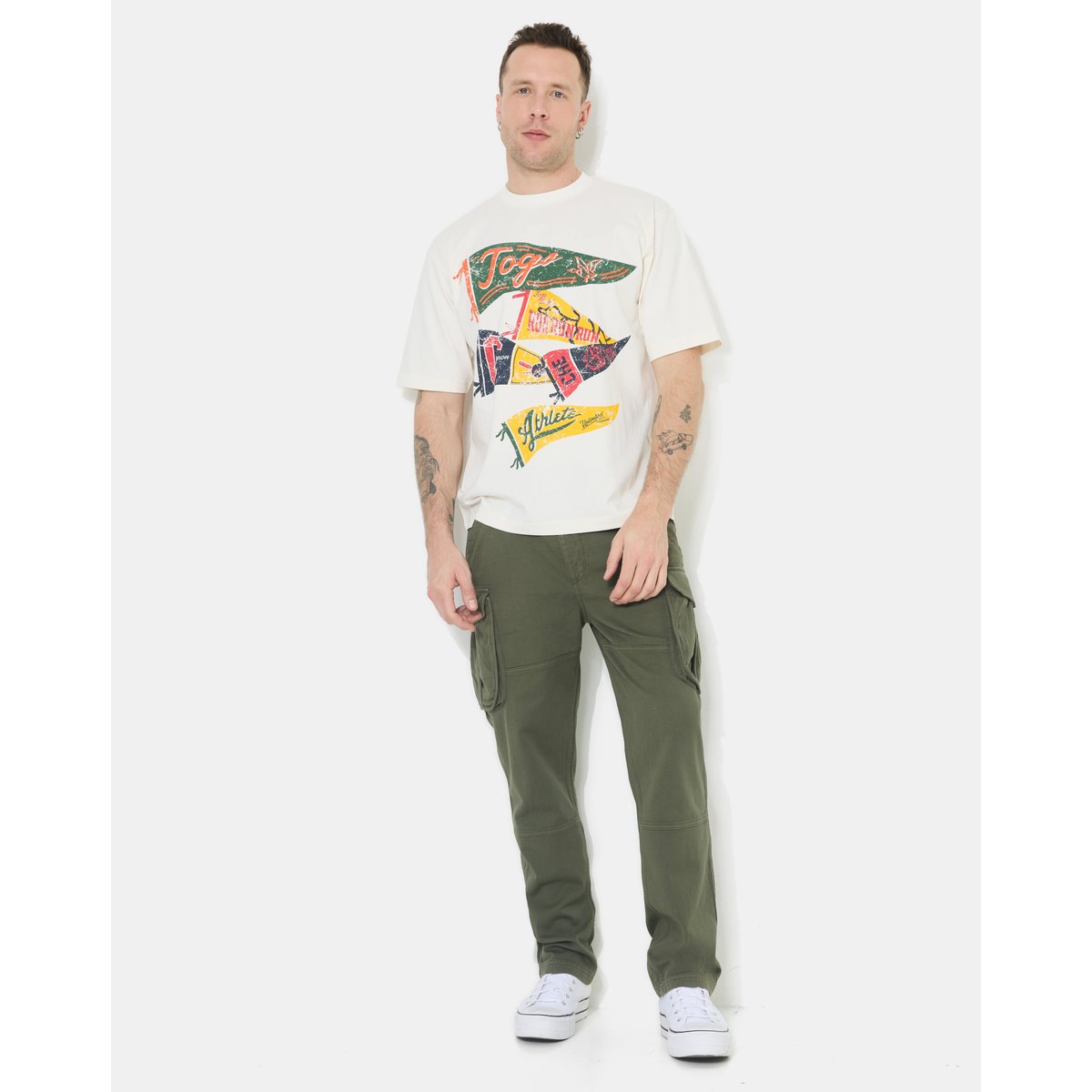 T-Shirt en coton DYLAN écru, CHEVIGNON