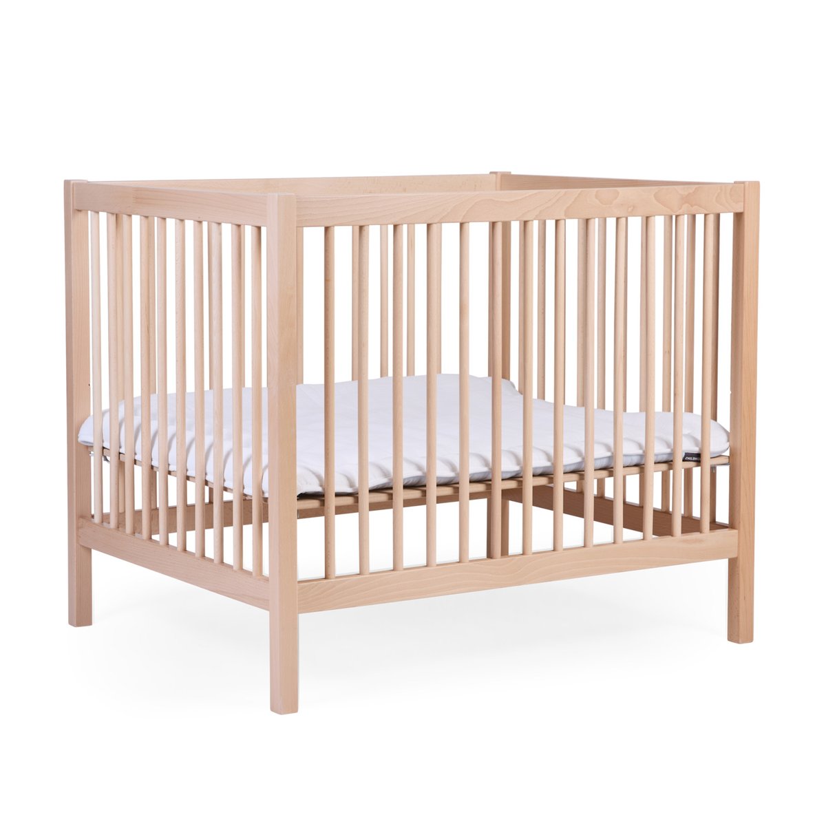 Parc pour bébé en bois + roues 95x75 cm PARC 98 naturel, CHILDHOME