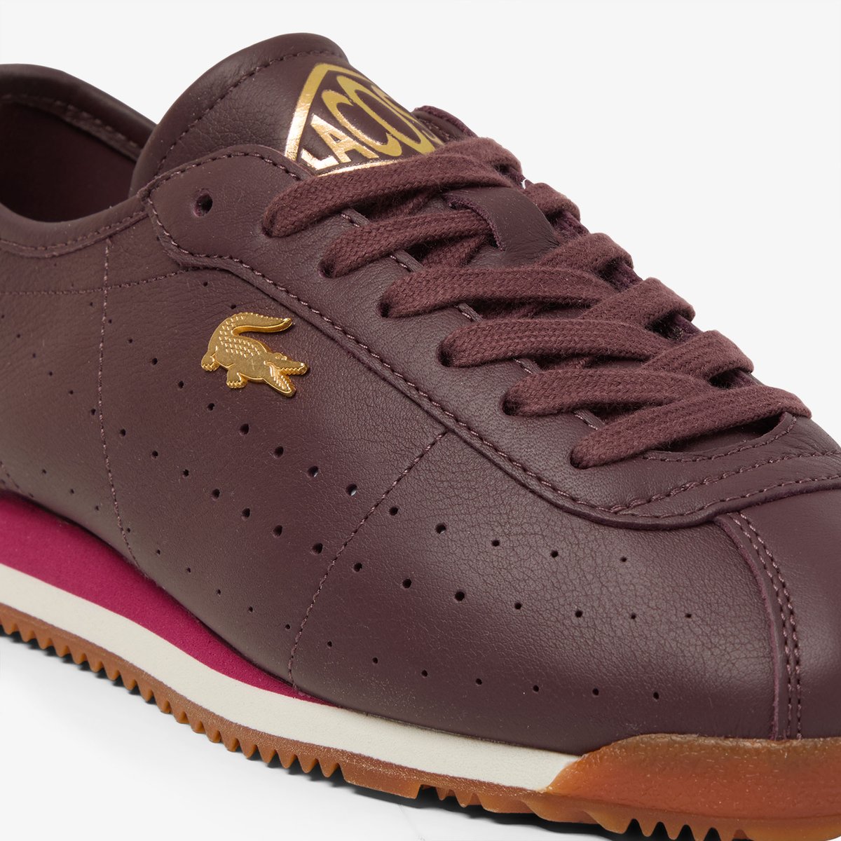 Baskets rouge-amd, LACOSTE