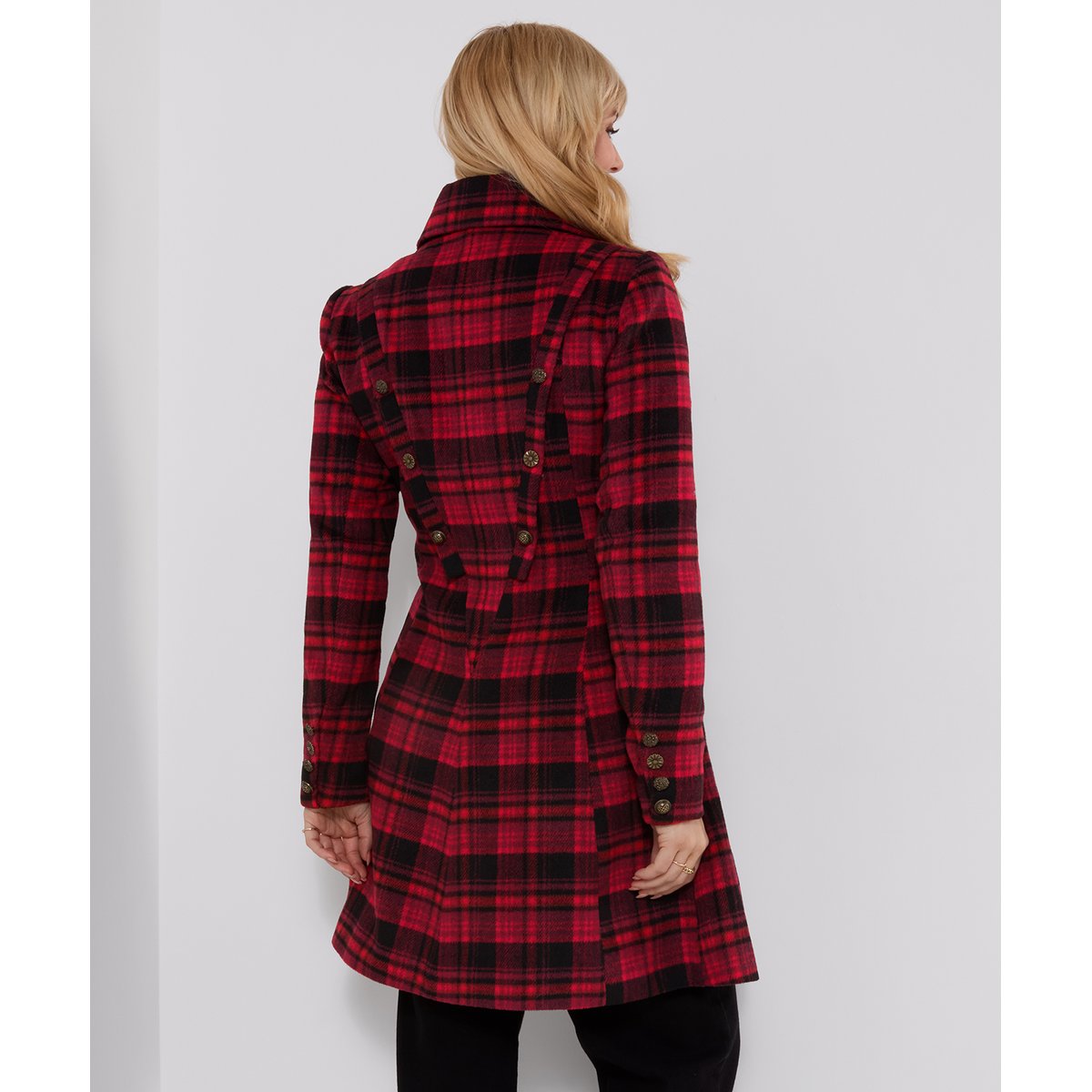 Manteau à Carreaux Jours d'Automne rouge, JOE BROWNS