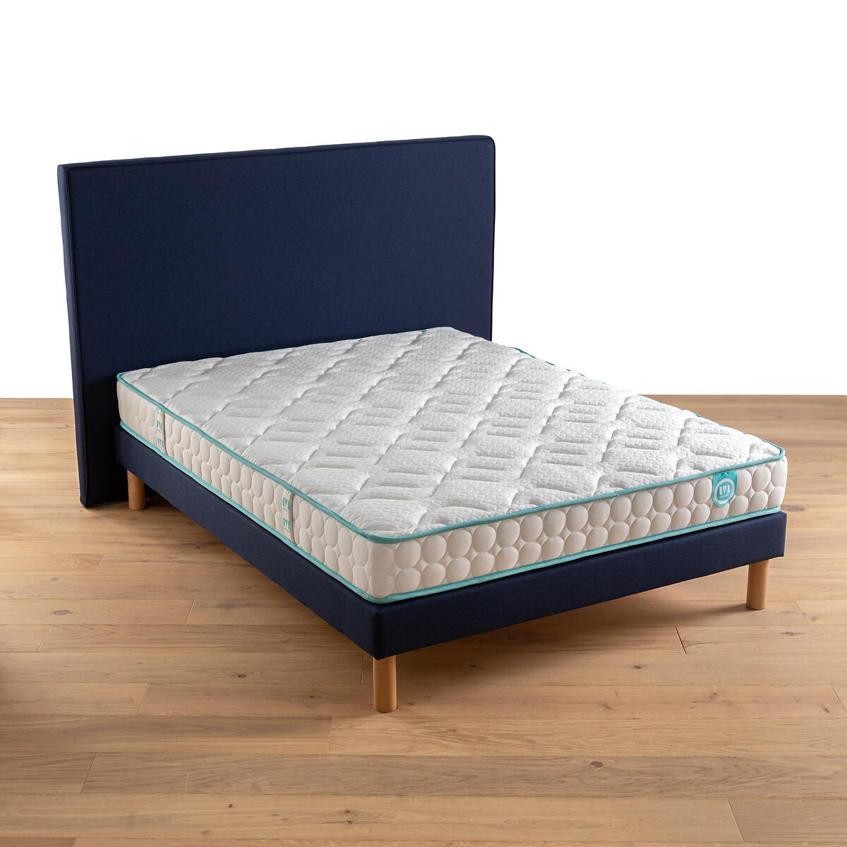 Materasso in lattice maxi comfort rigido LE TOUT DOUX bianco/blu, MERINOS
