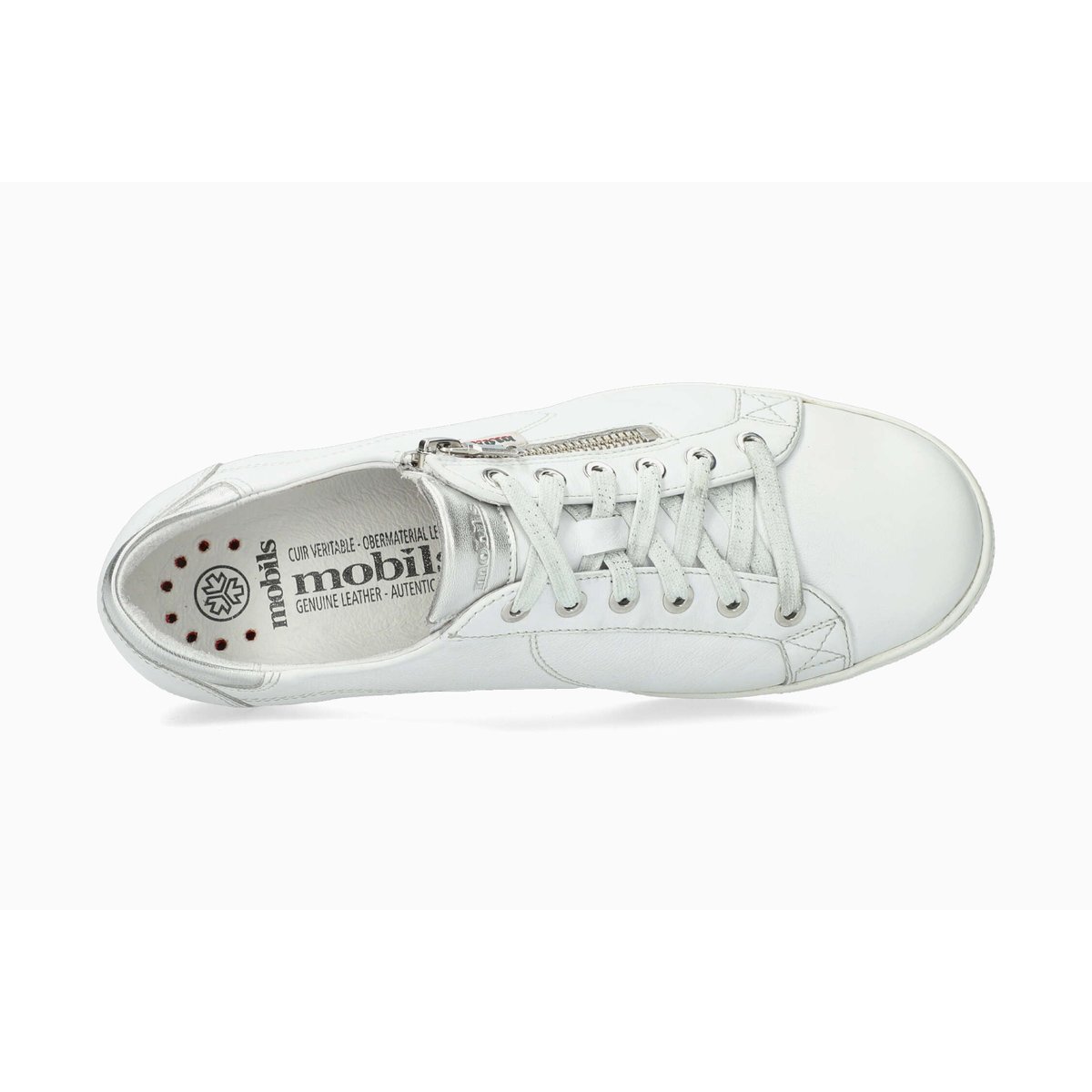 Baskets en cuir HAWAI blanc pur p5146517, MEPHISTO