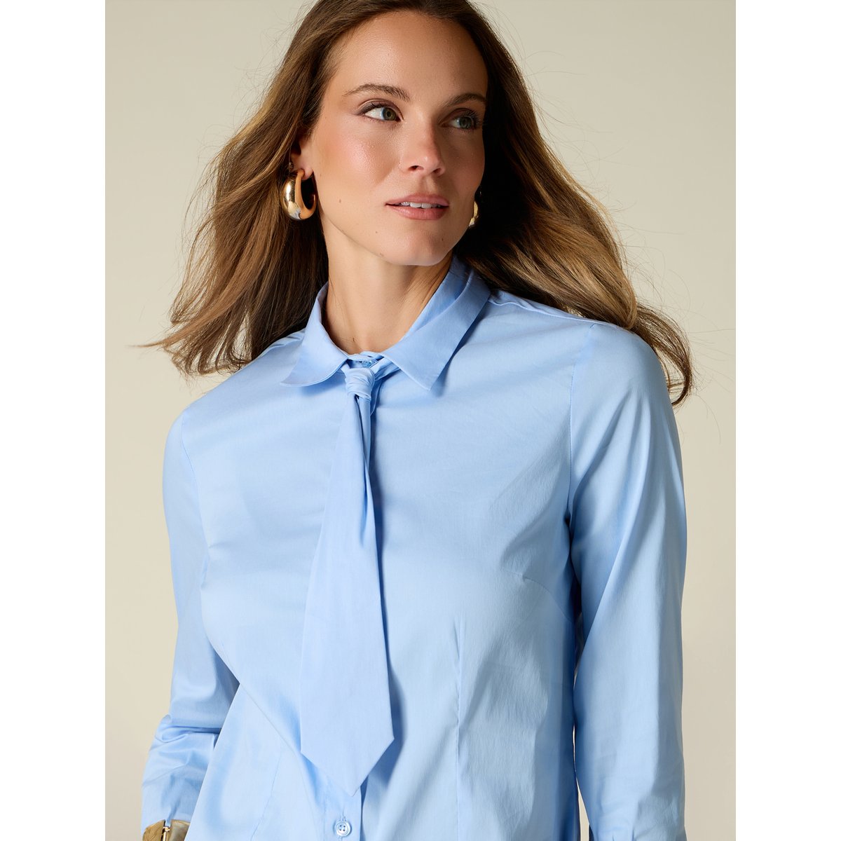 Chemise avec cravate light - blue, OLTRE