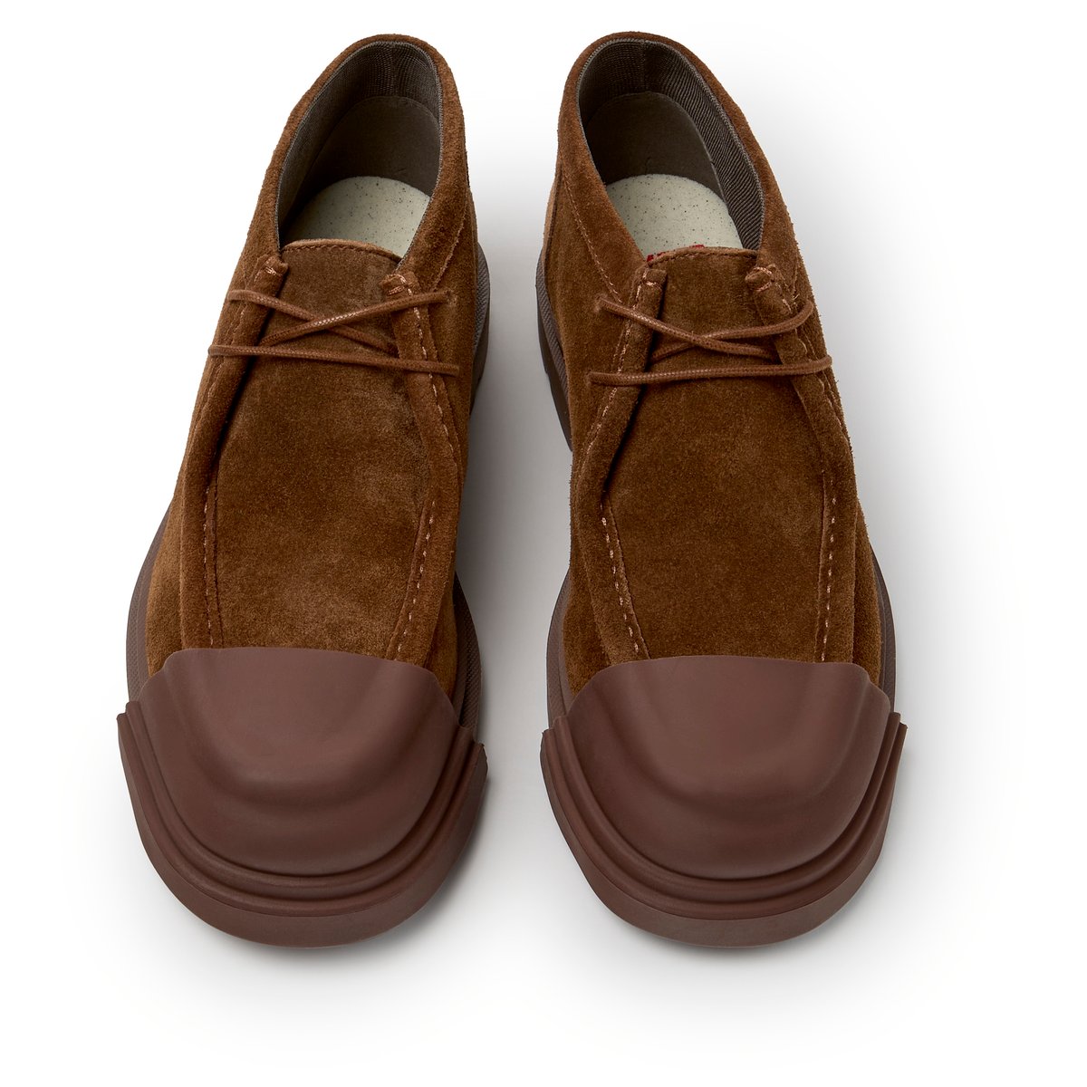 Bottines Junction Suede Leather brun moyen 005, CAMPER