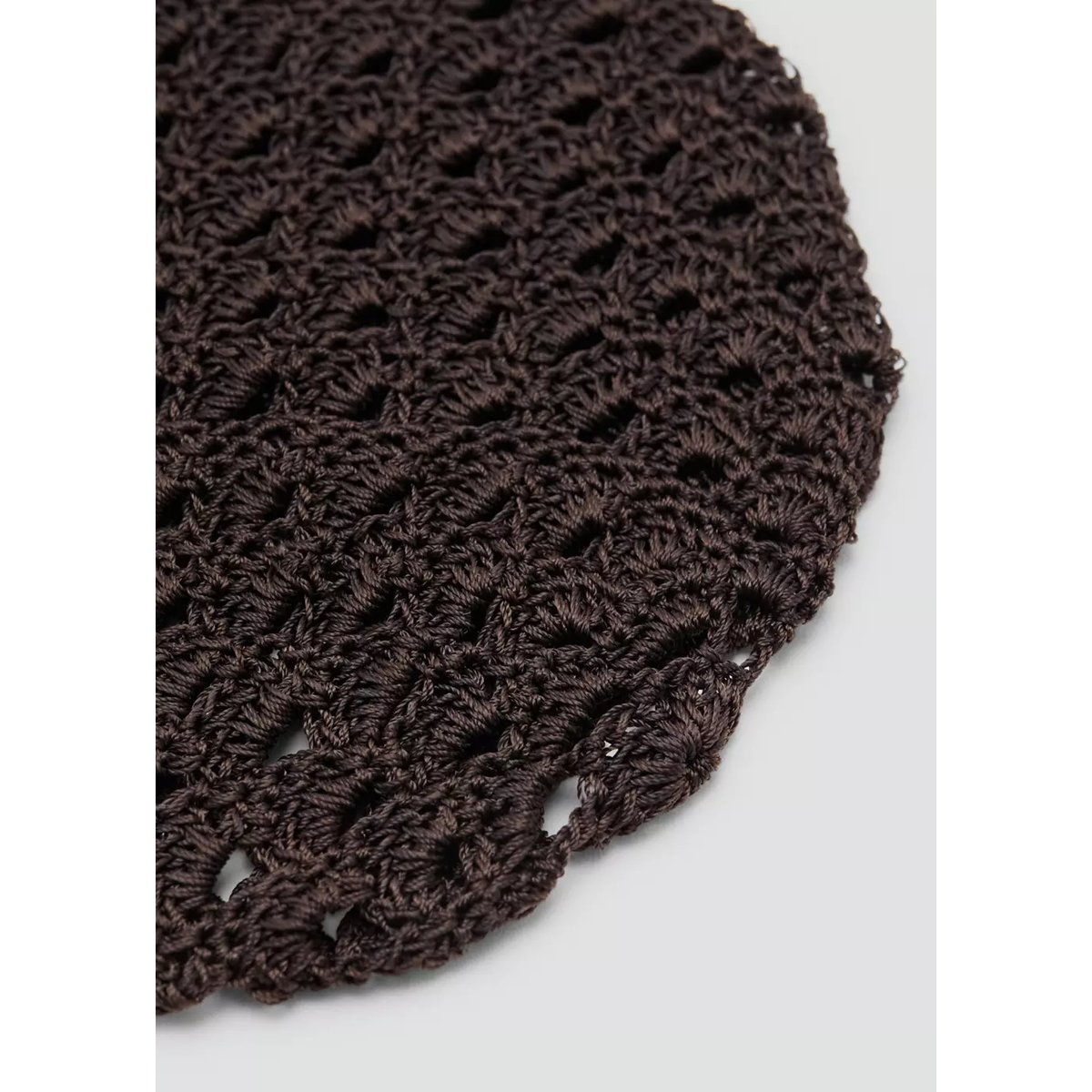 Bonnet crochet chocolat, MANGO