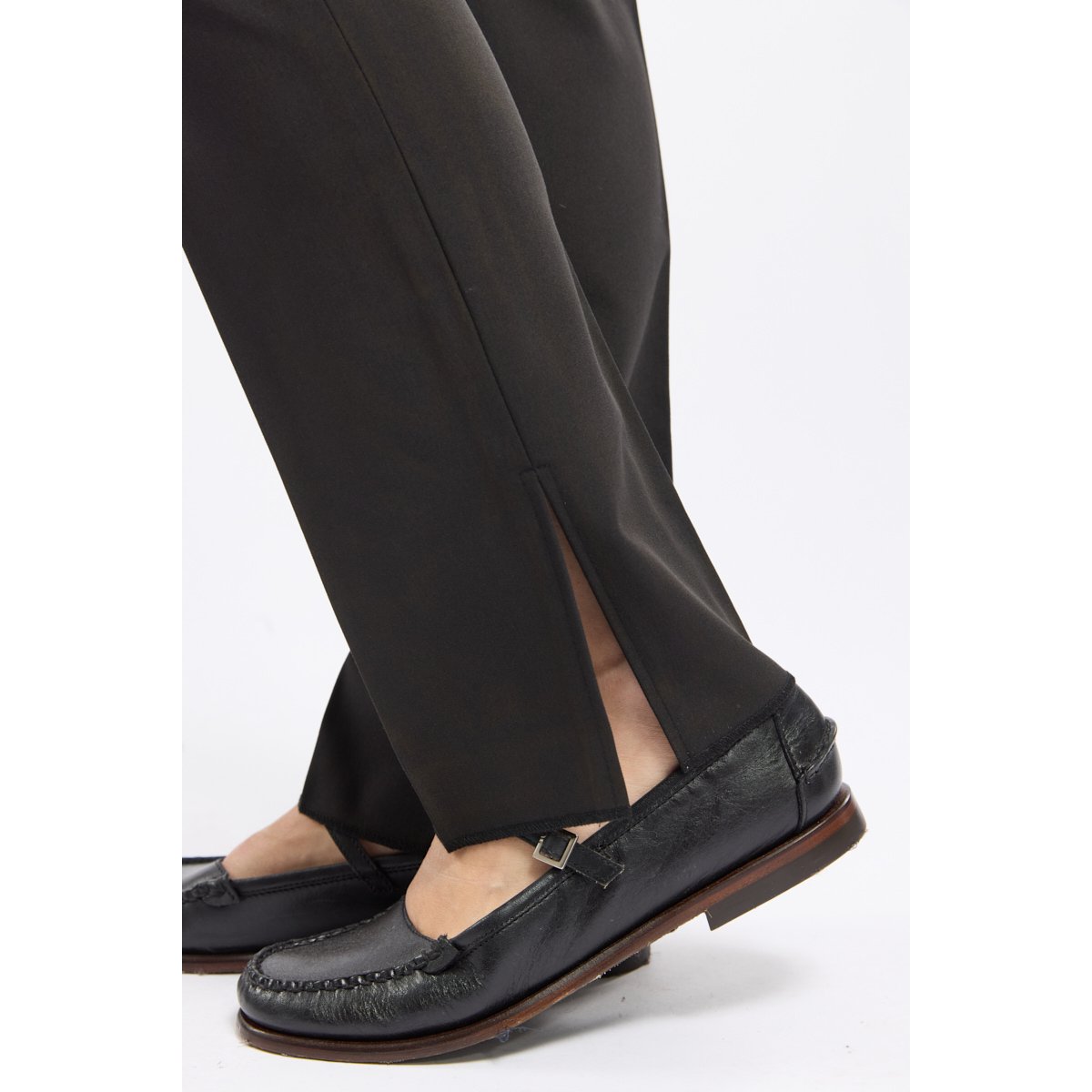 Pantalon tailleur en taille élastiquée noir(190), KARTING