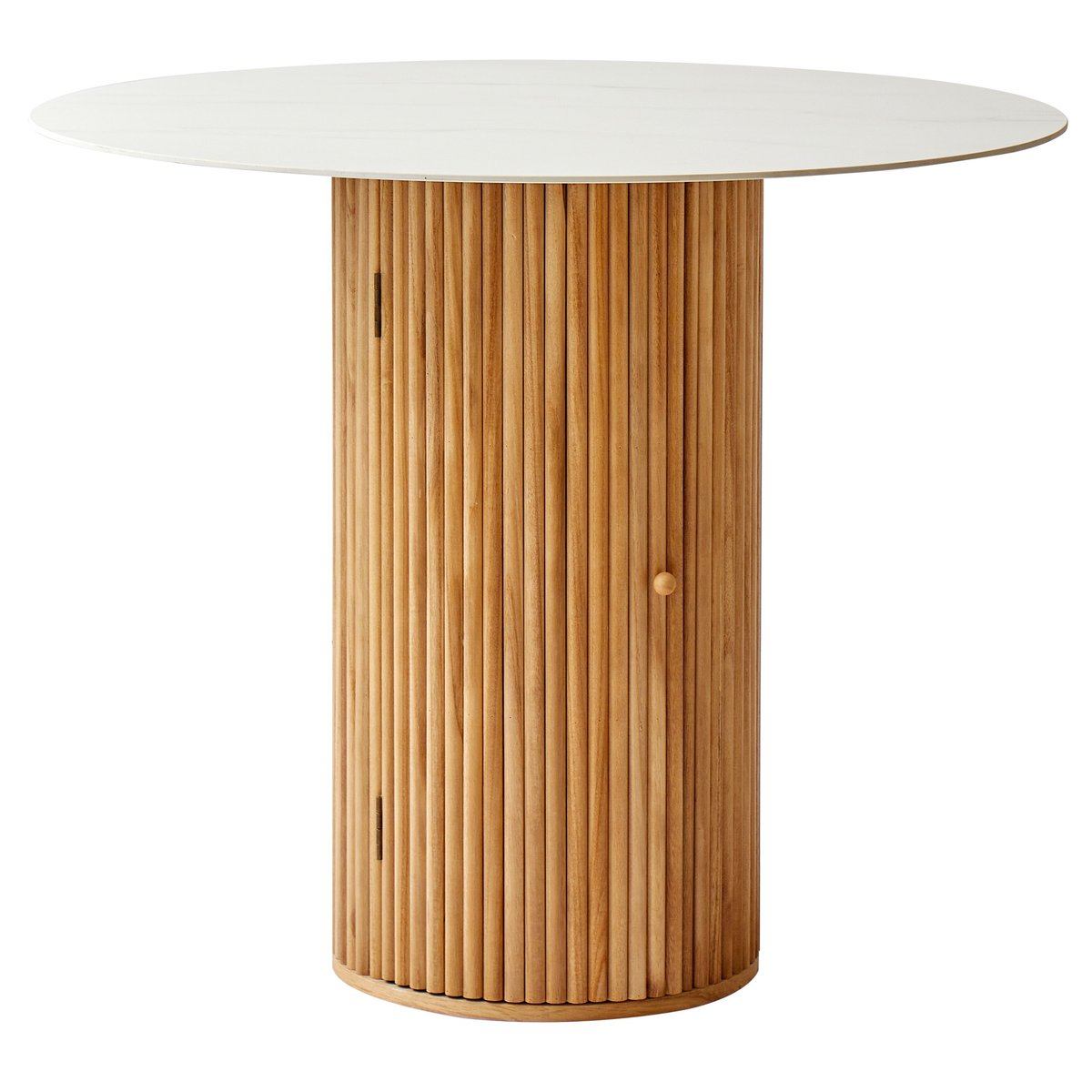 Table à manger 4 personnes, bois, HAVANA blanc marbre, NORDLYS