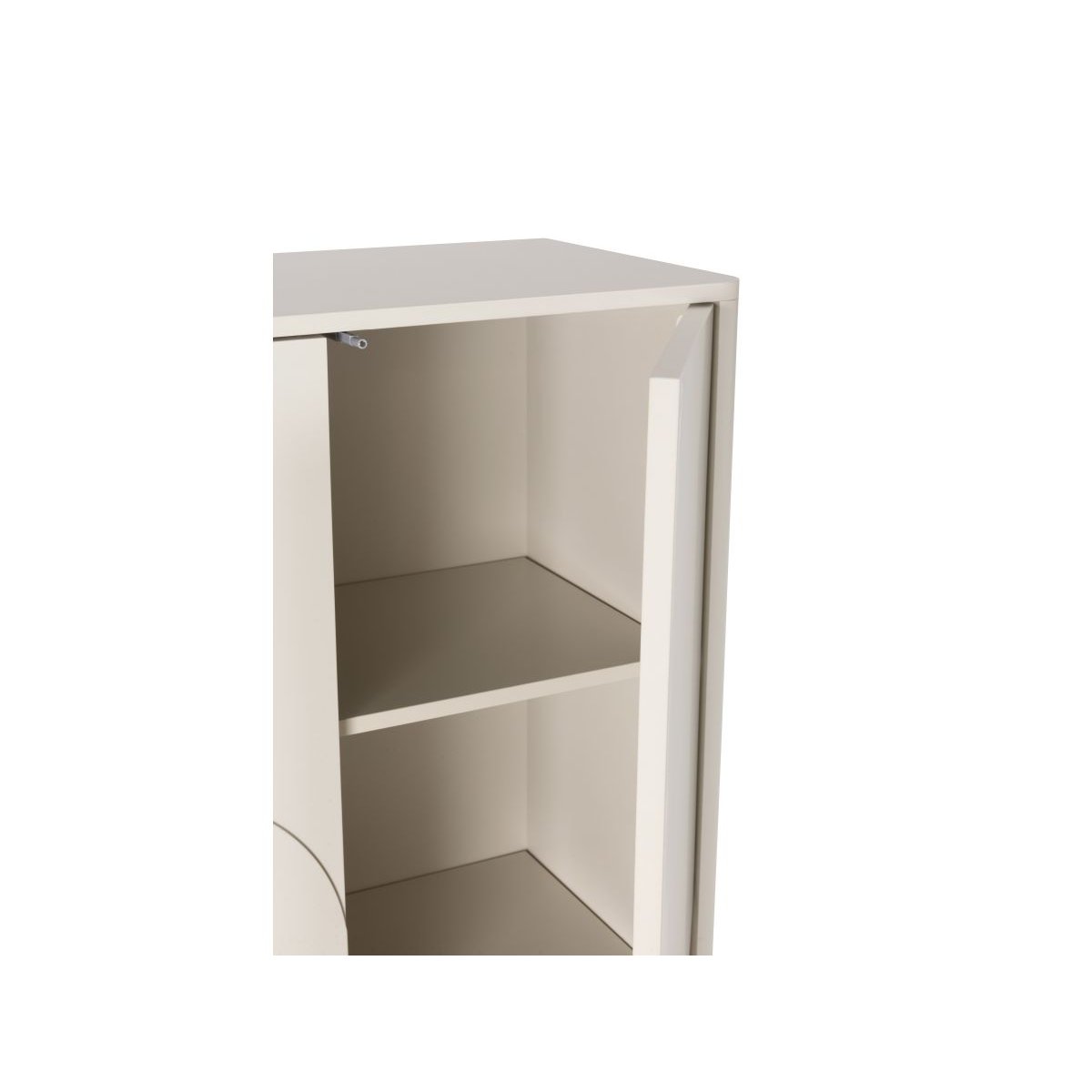 Buffet en MDF portes 80 cm, ESTEBAN beige, BOBOCHIC