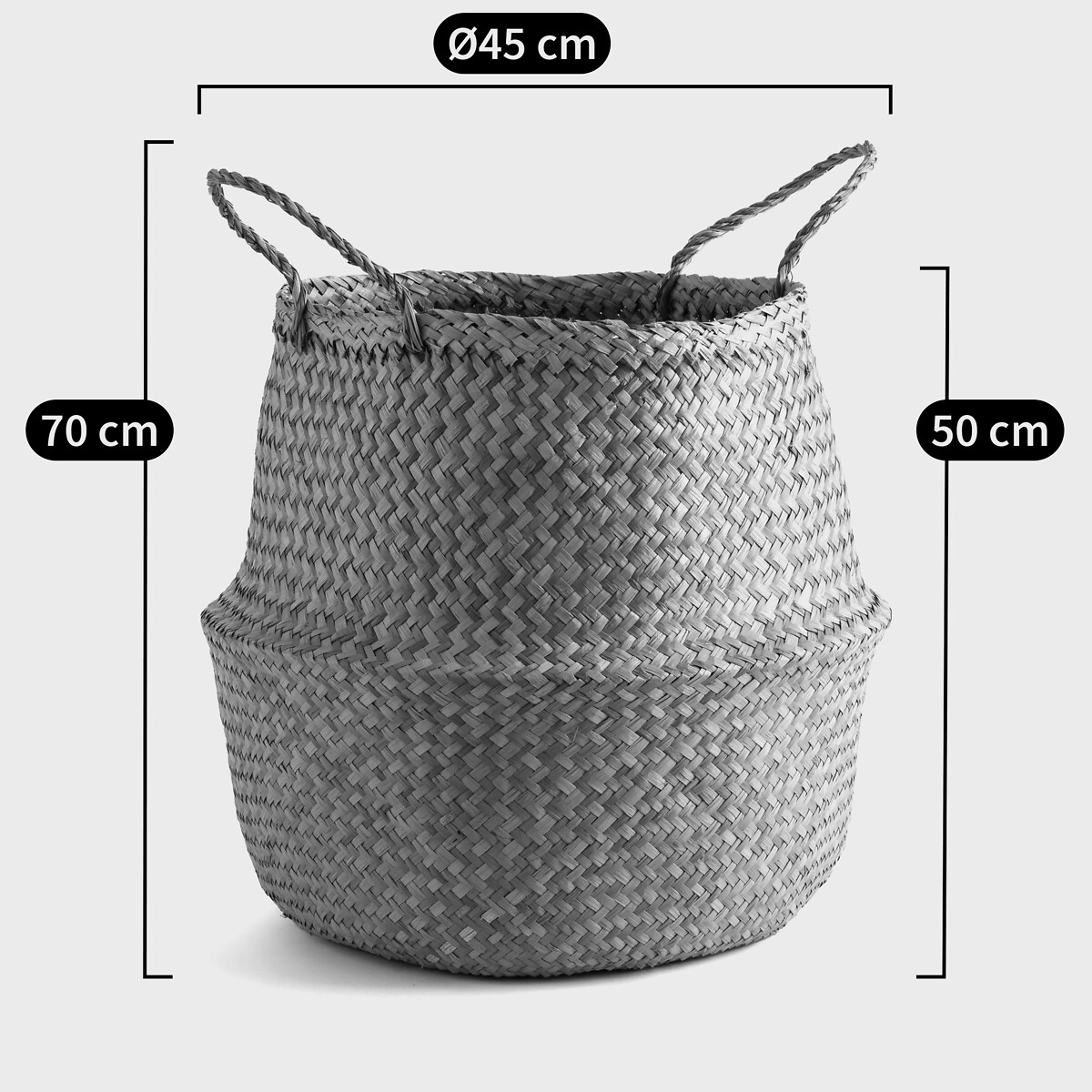 Korb Rixy, H. 50 cm natur, LA REDOUTE INTERIEURS