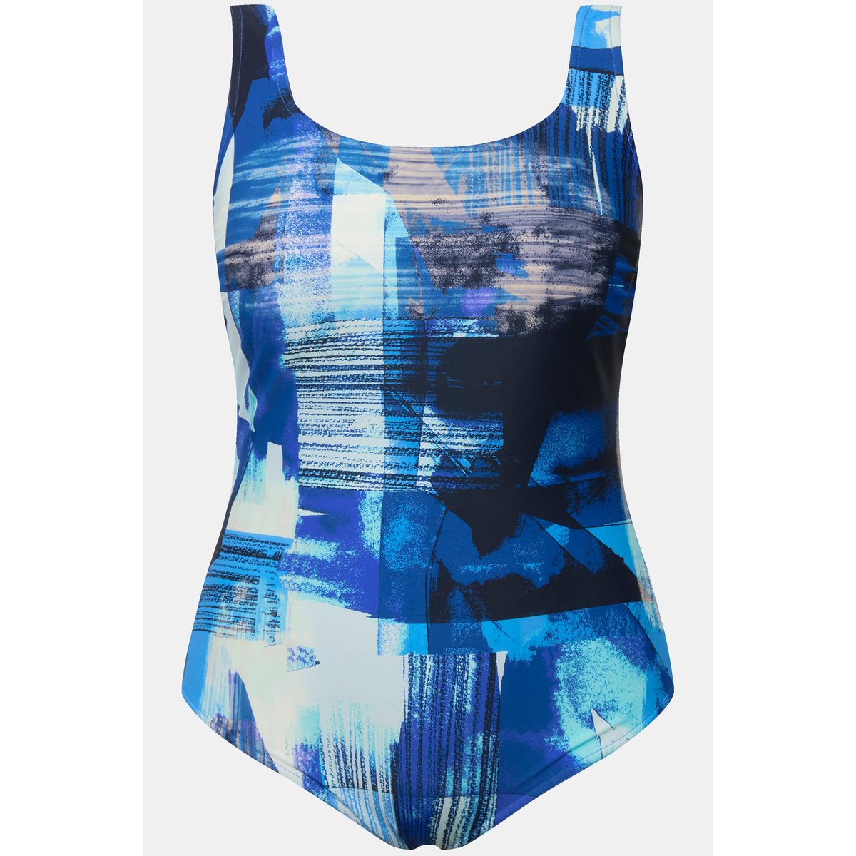 Maillot de bain imprimé. Sans bonnets bleu azur clair, ULLA POPKEN