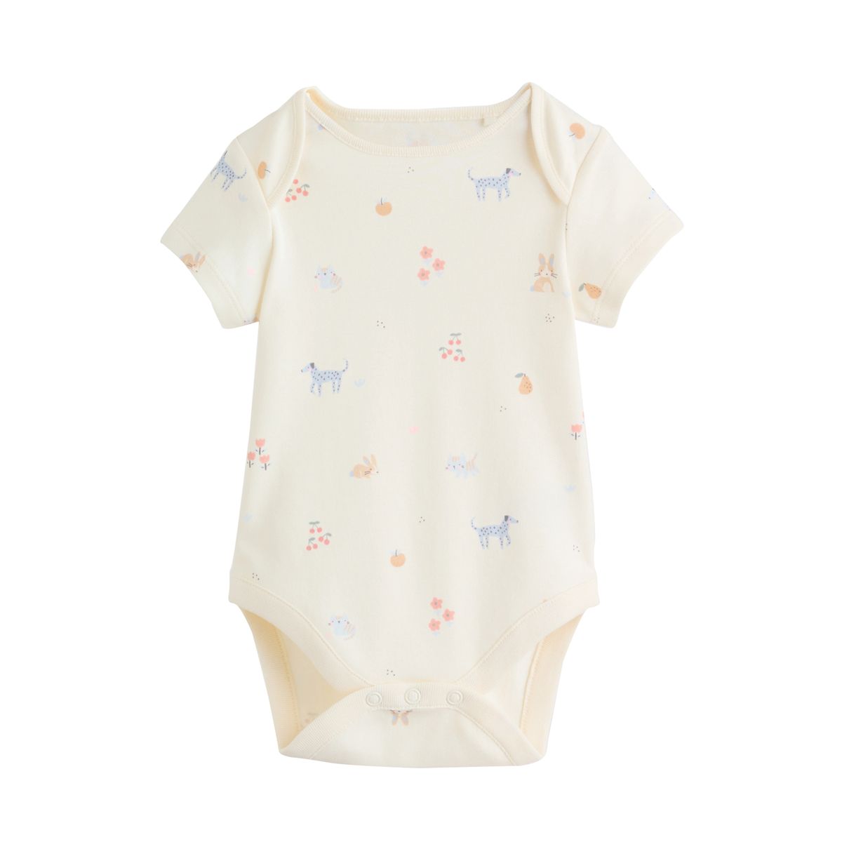 Body bébé à manches courtes, lot de 7 personnage multicolore pastel, NEXT