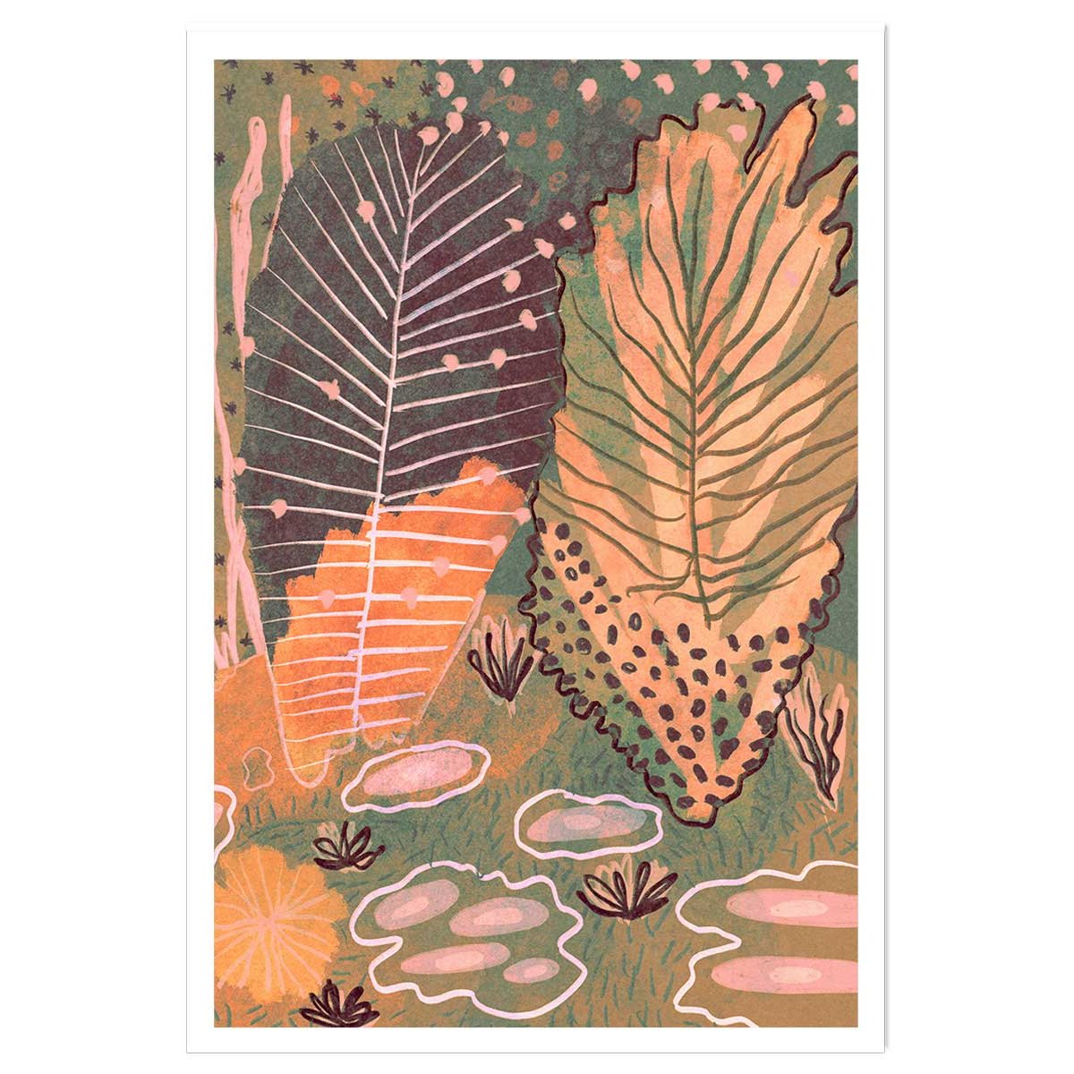 Affiche enfant forêt magique affiche seule, HEXOA