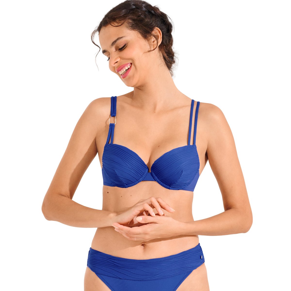 Haut maillot de bain préformé SORRENTO bleu, LISCA