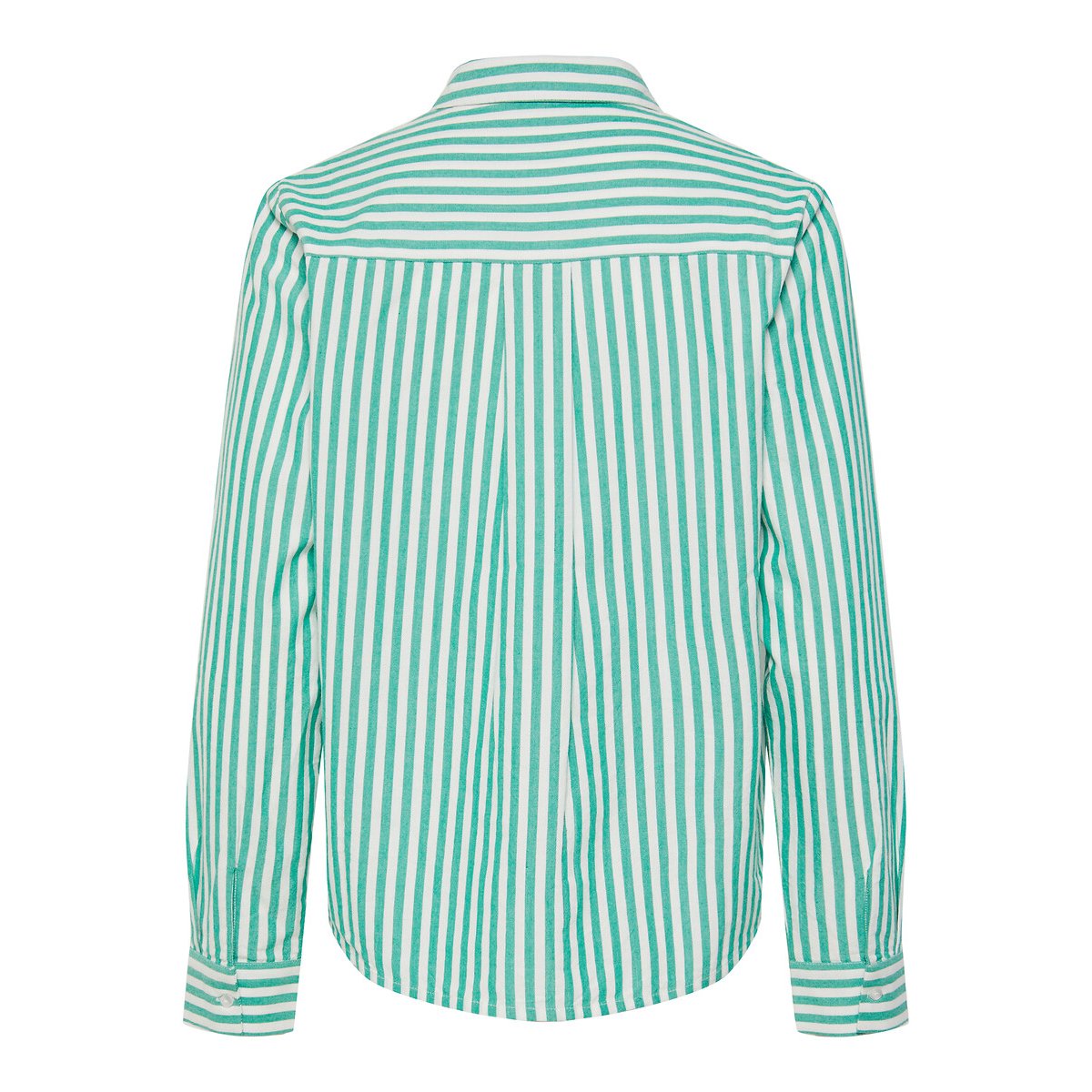 Camicia a righe sottili bianco/verde, PIECES